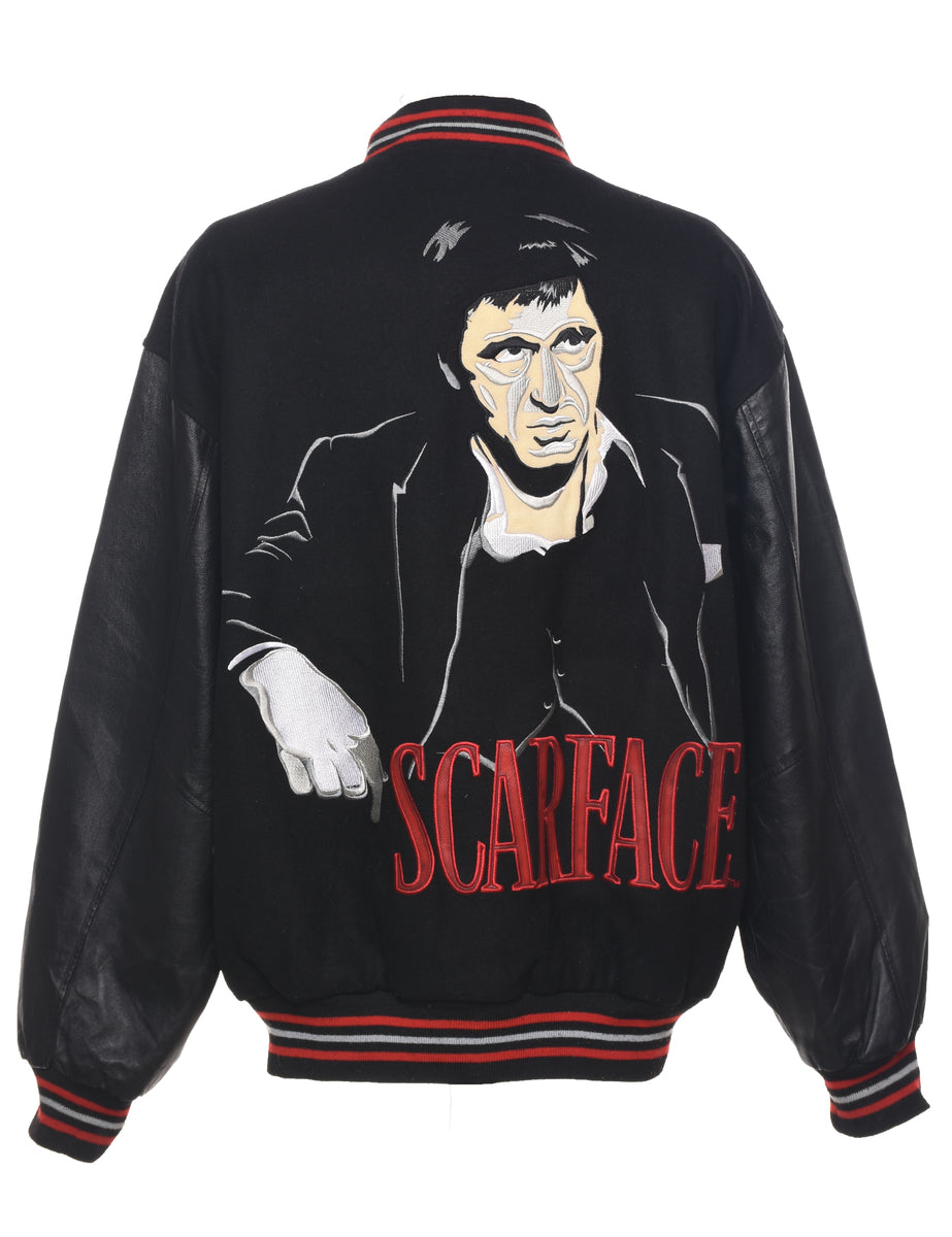 Black Bomber Jacket - XL