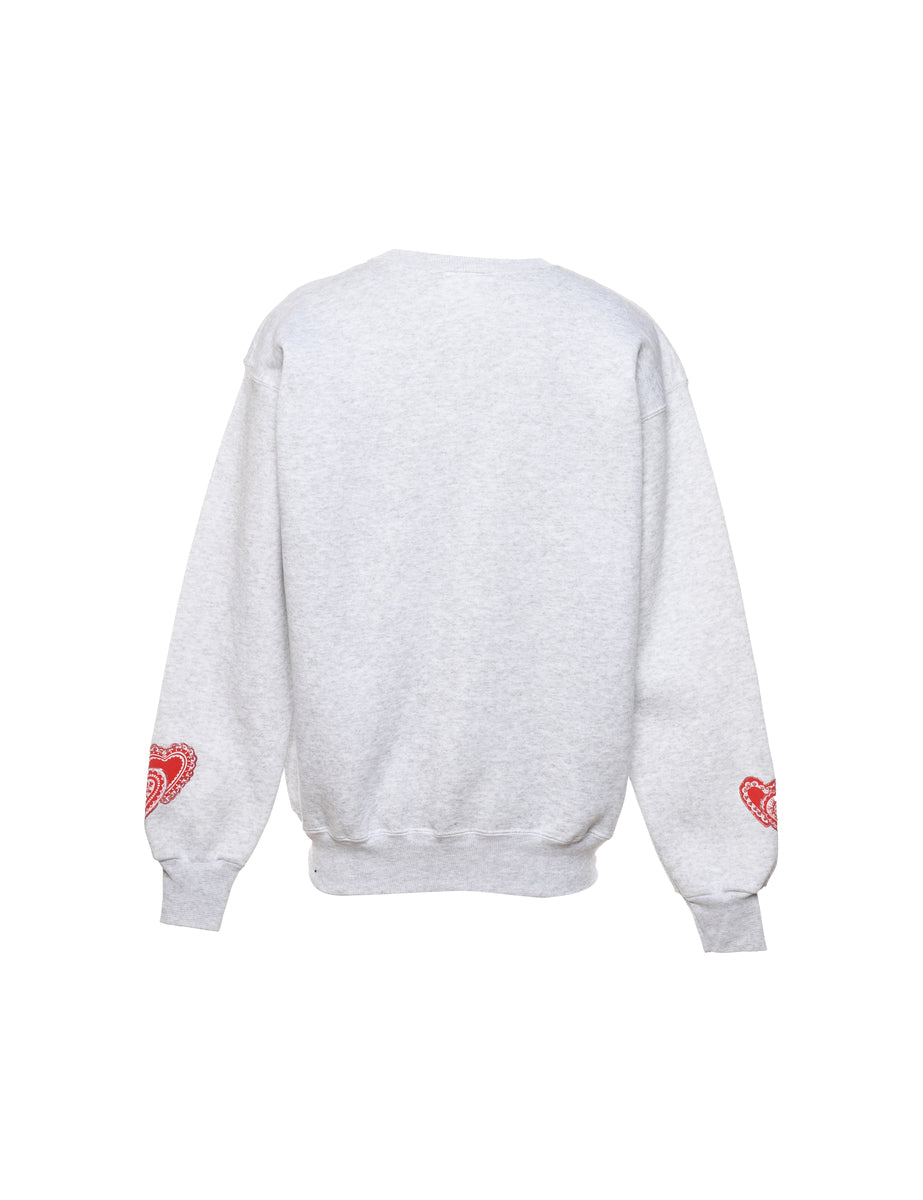 Teddy Bear Print Christmas Sweatshirt - M