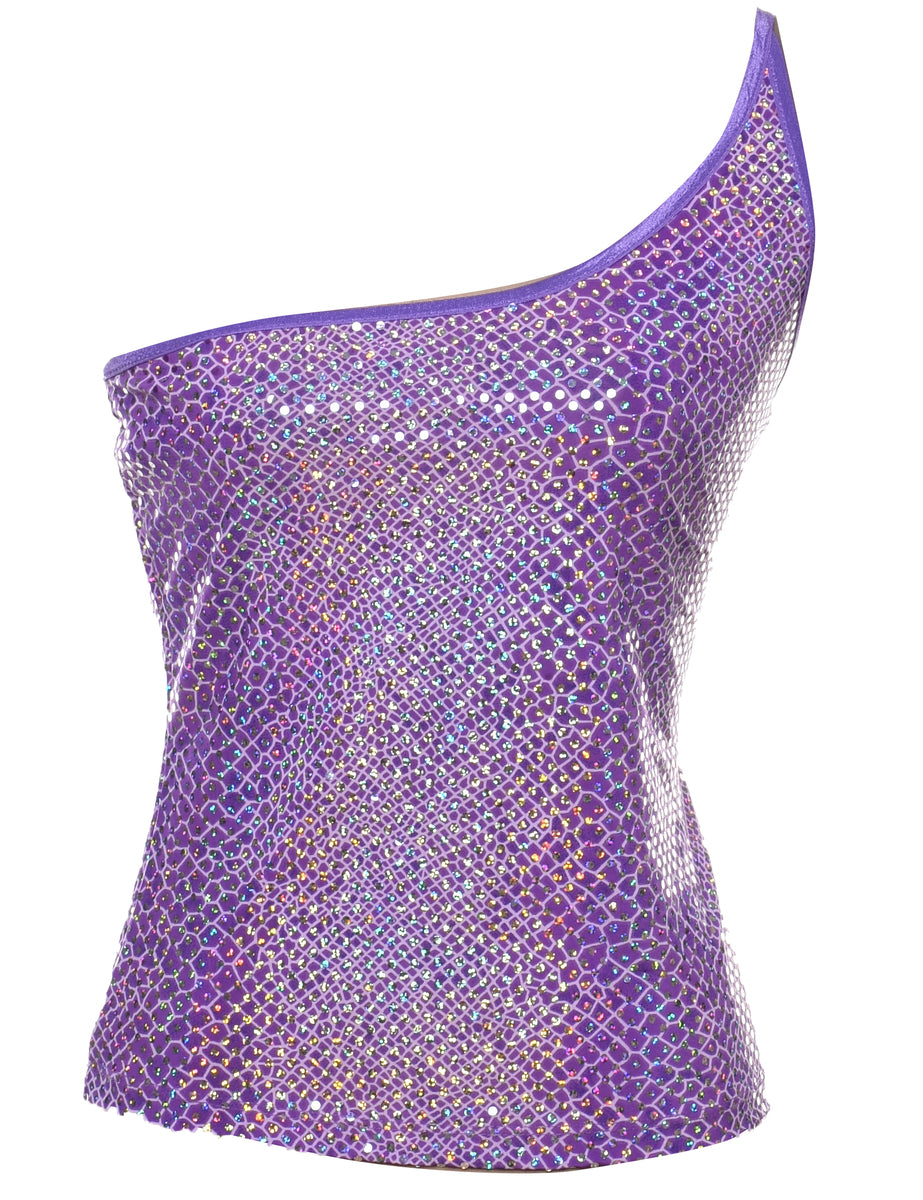 One ShoulderedEvening Top - M