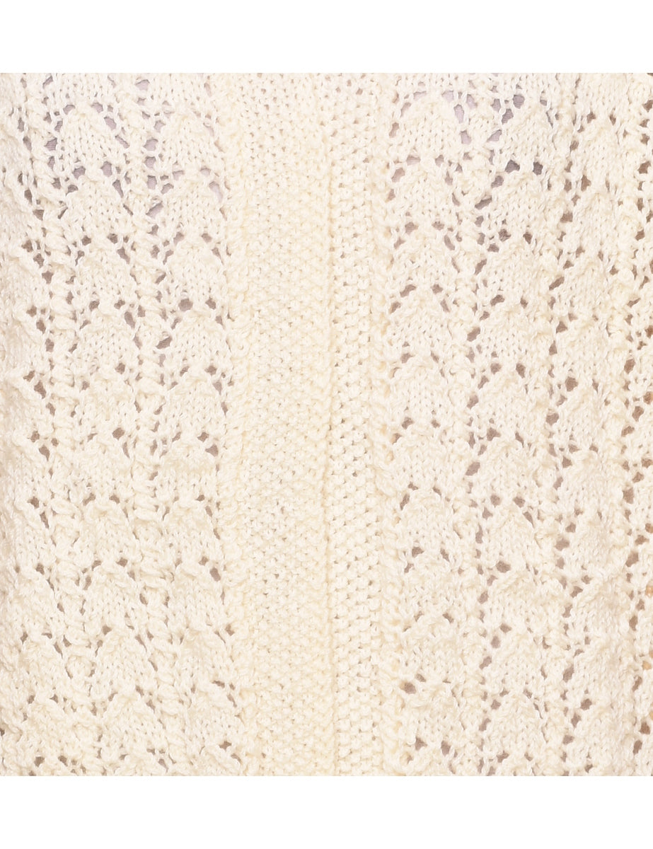 Cable Knit Cardigan - M