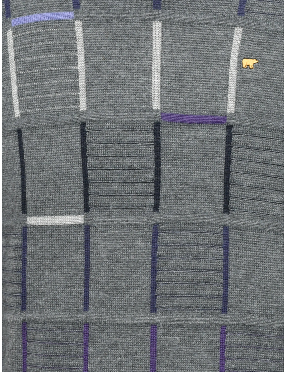 Geometric Pattern Jumper - L