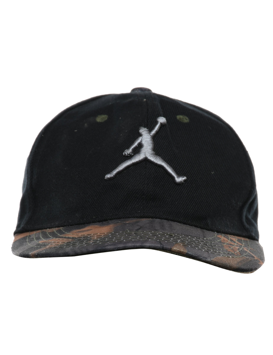 Black Embroidery Cap - XS