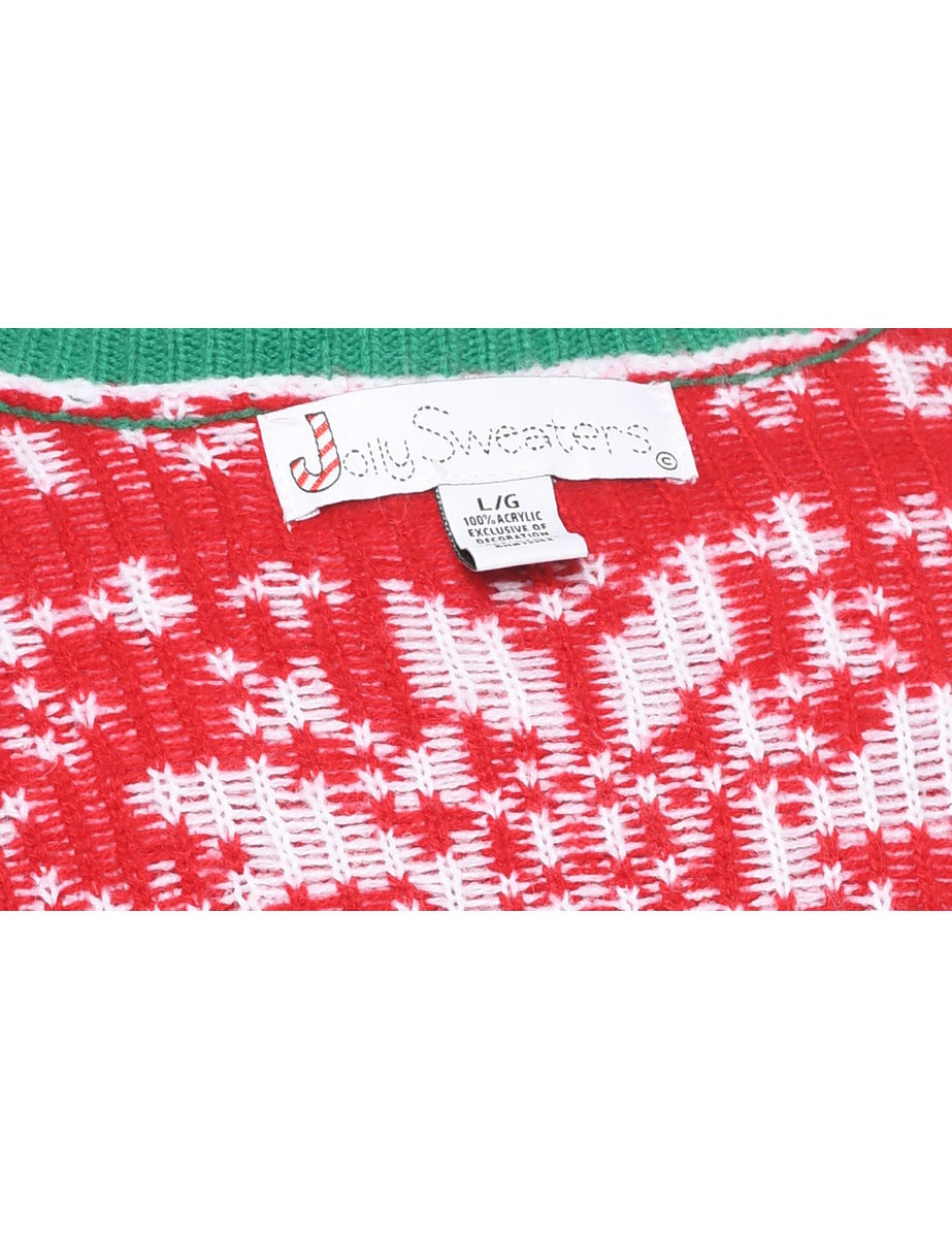 Santa Claus Christmas Jumper - L
