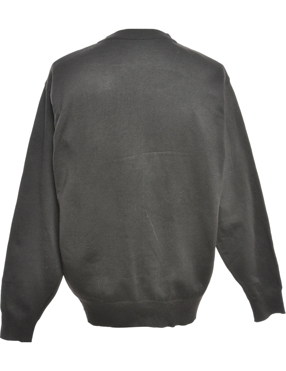 Long Sleeved Black Jumper - M