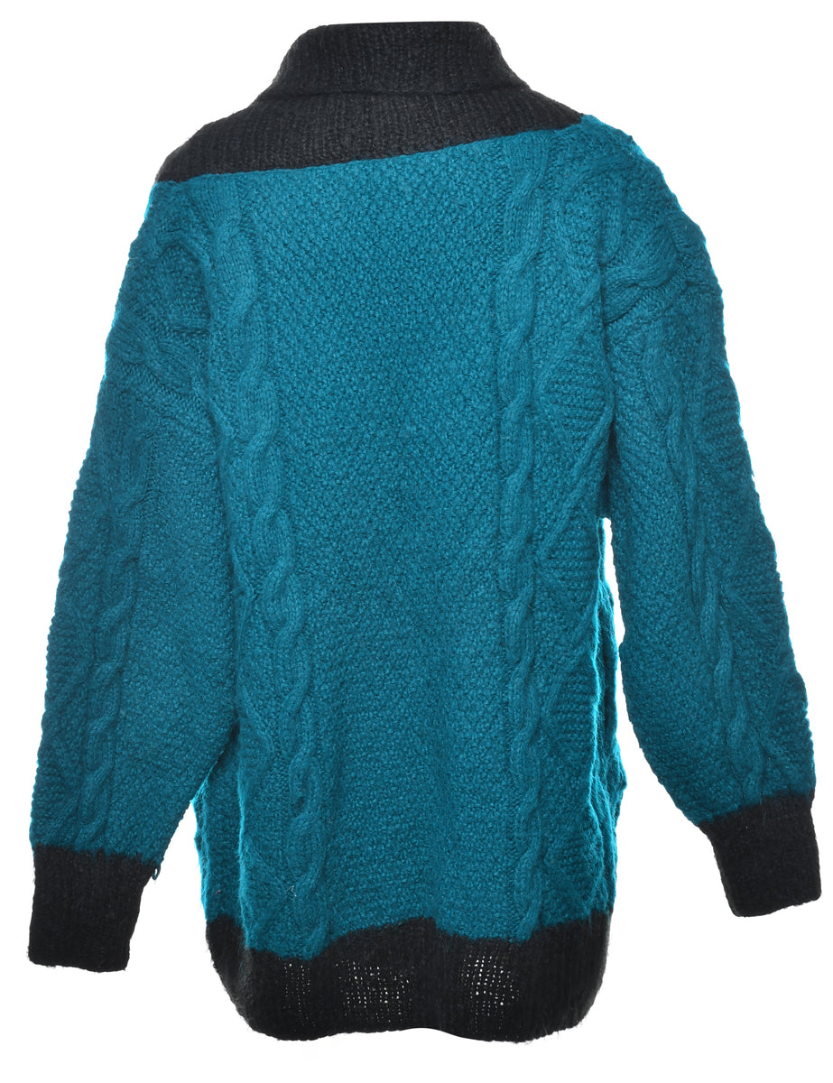 Cable Knit Cardigan - M