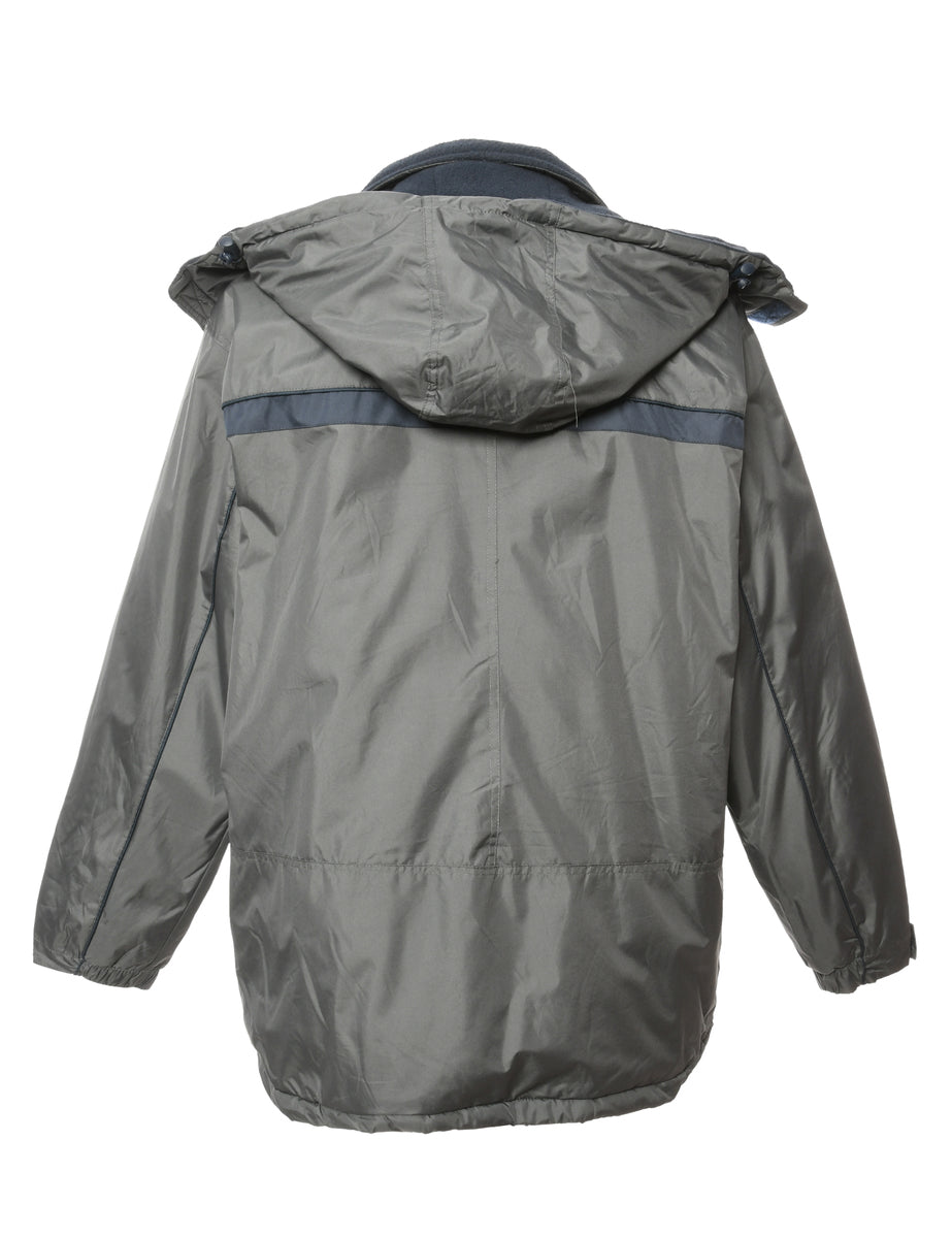 Grey Zip Front Jacket - M
