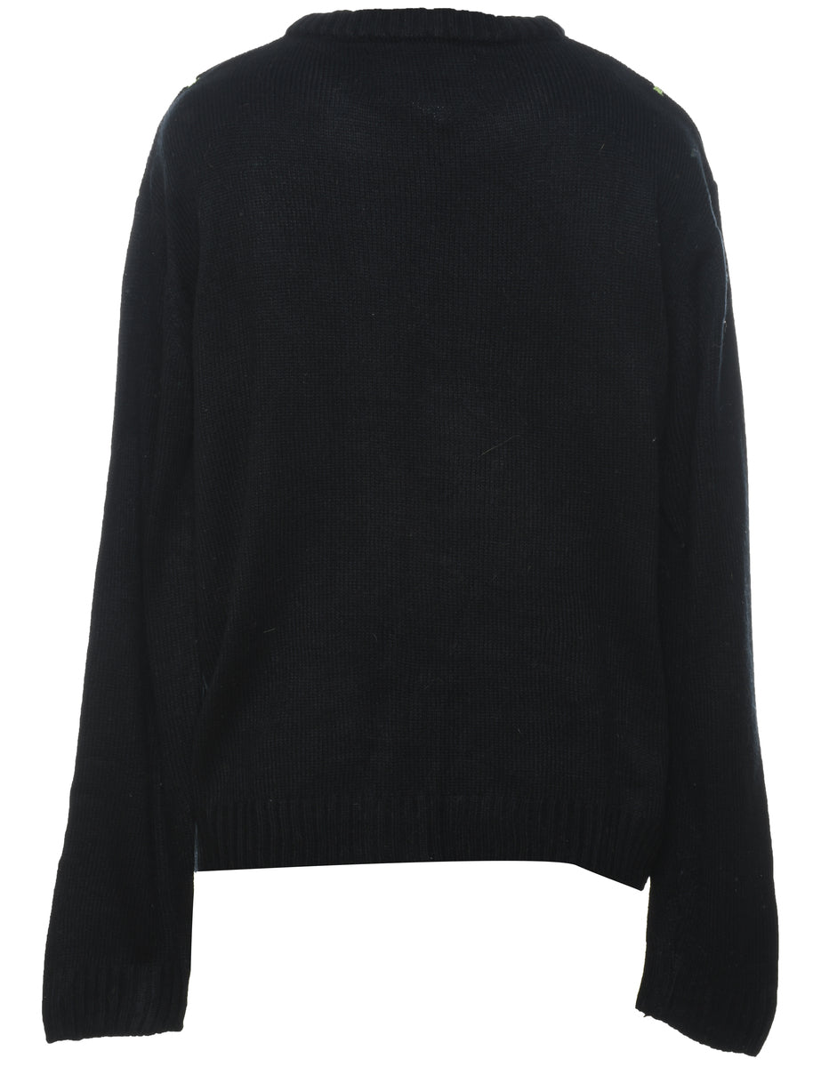 Black Christmas Jumper - M