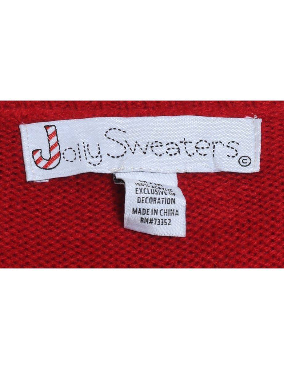 Santa Claus Christmas Jumper - M