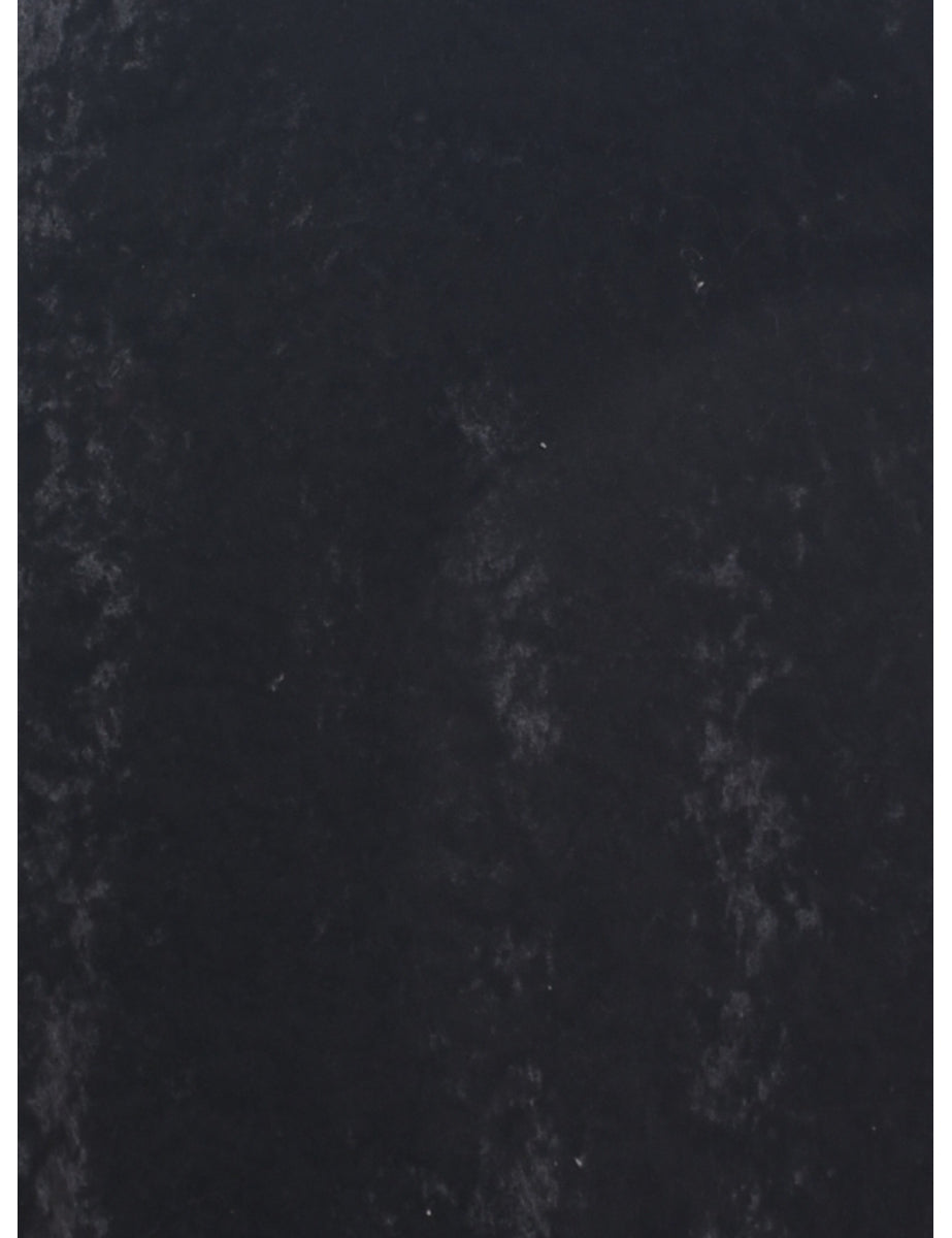 Velour Black Evening Dress - S