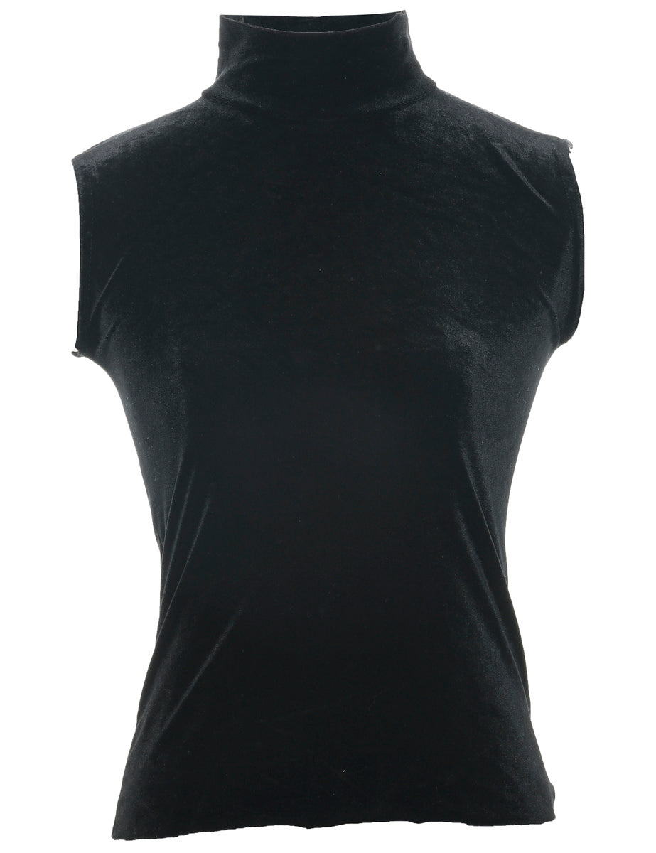 Velvet Fabric Evening Top - XS