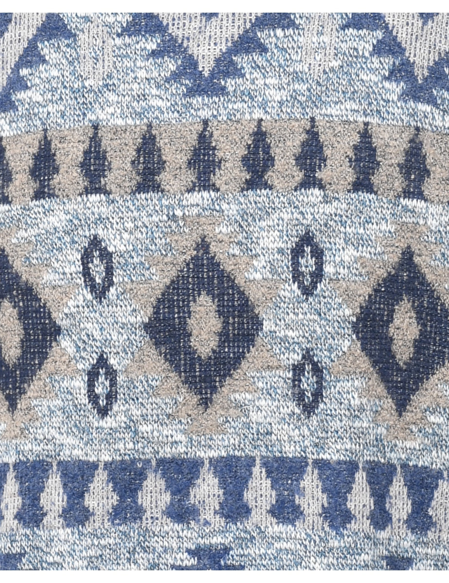Geometric Pattern Jumper - L