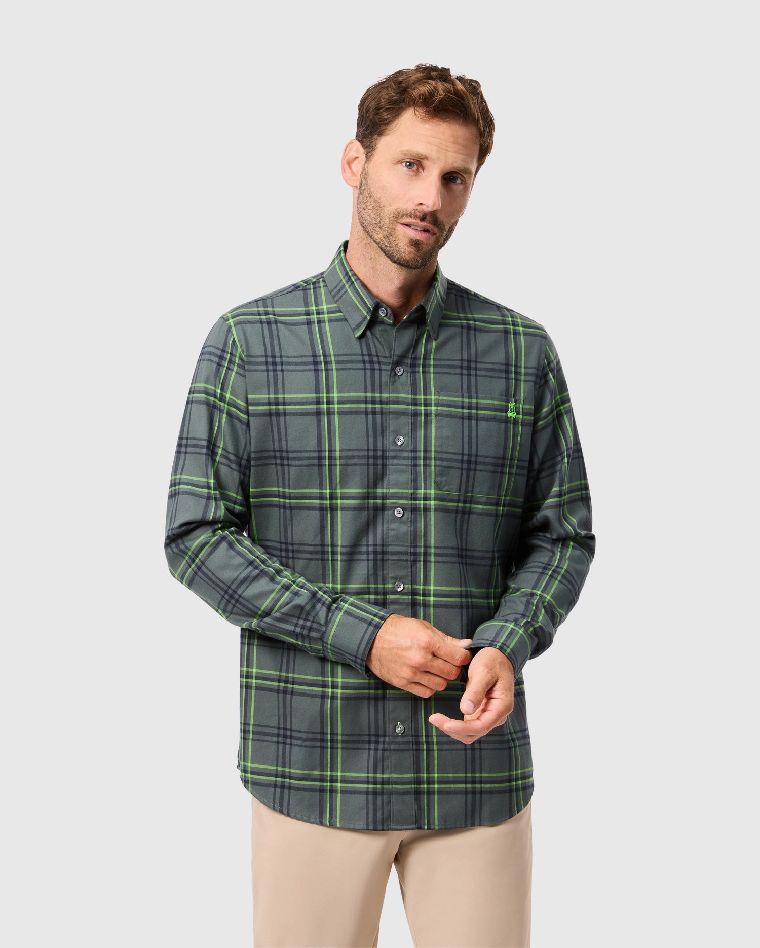 MENS HAYES PLAID SHIRT - B6C842D200