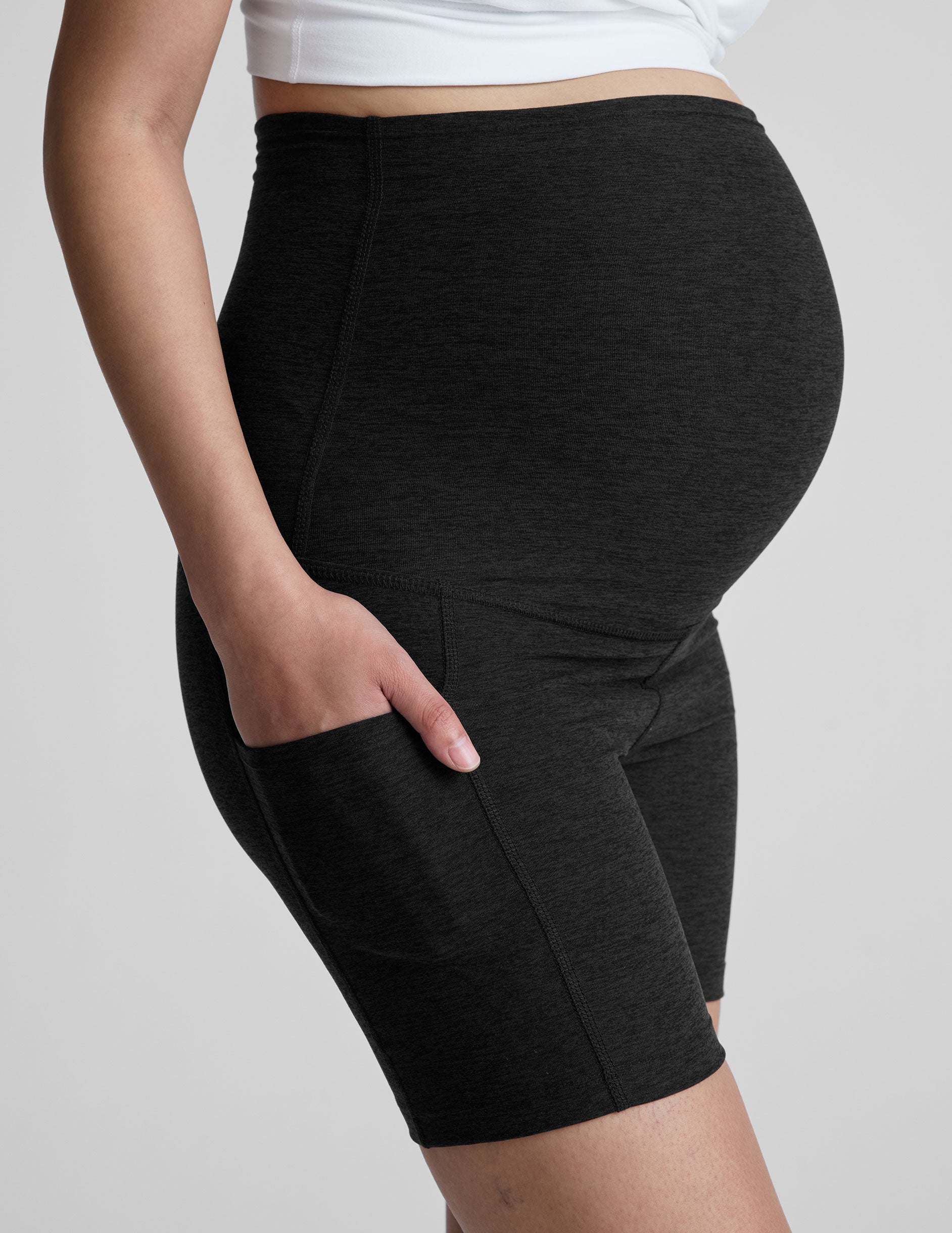 Spacedye Keep Pace 5 Maternity Pocket Biker Short