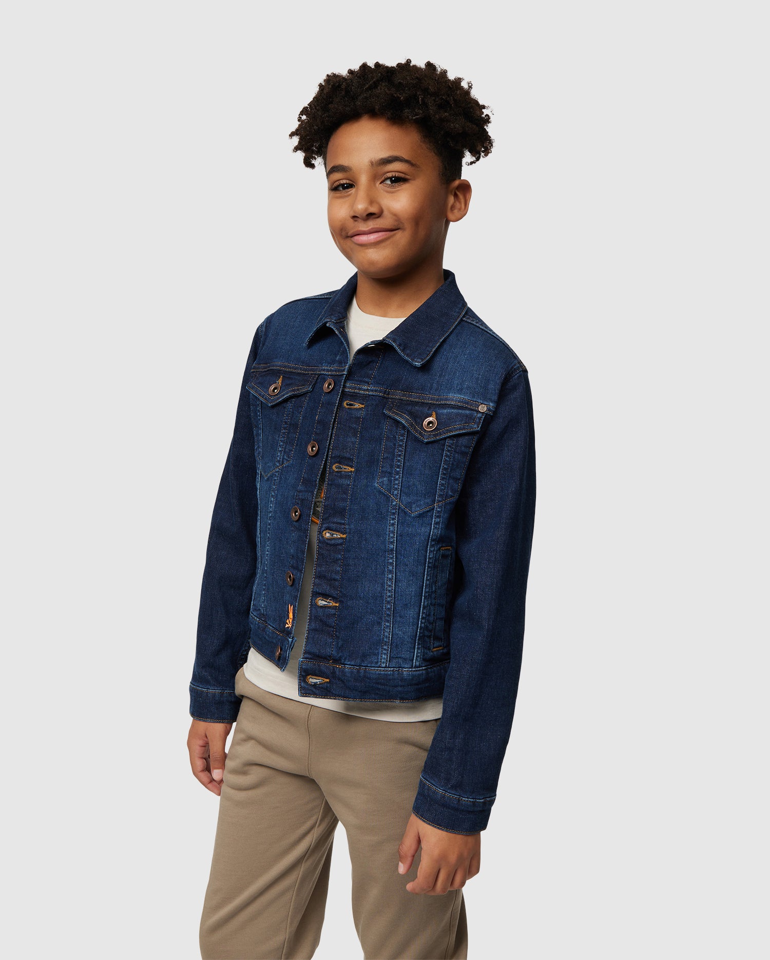 KIDS PATHE DENIM JACKET - B0J741X1CO