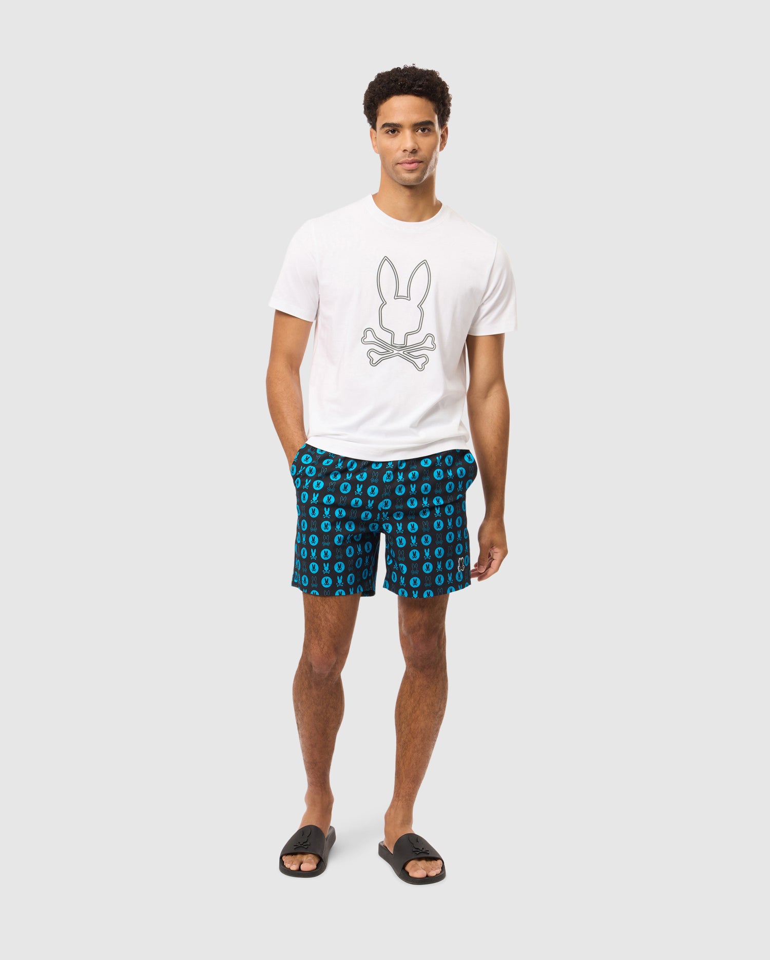 MENS ARNOLD ALL OVER PRINT SWIM TRUNK - B6W820D200