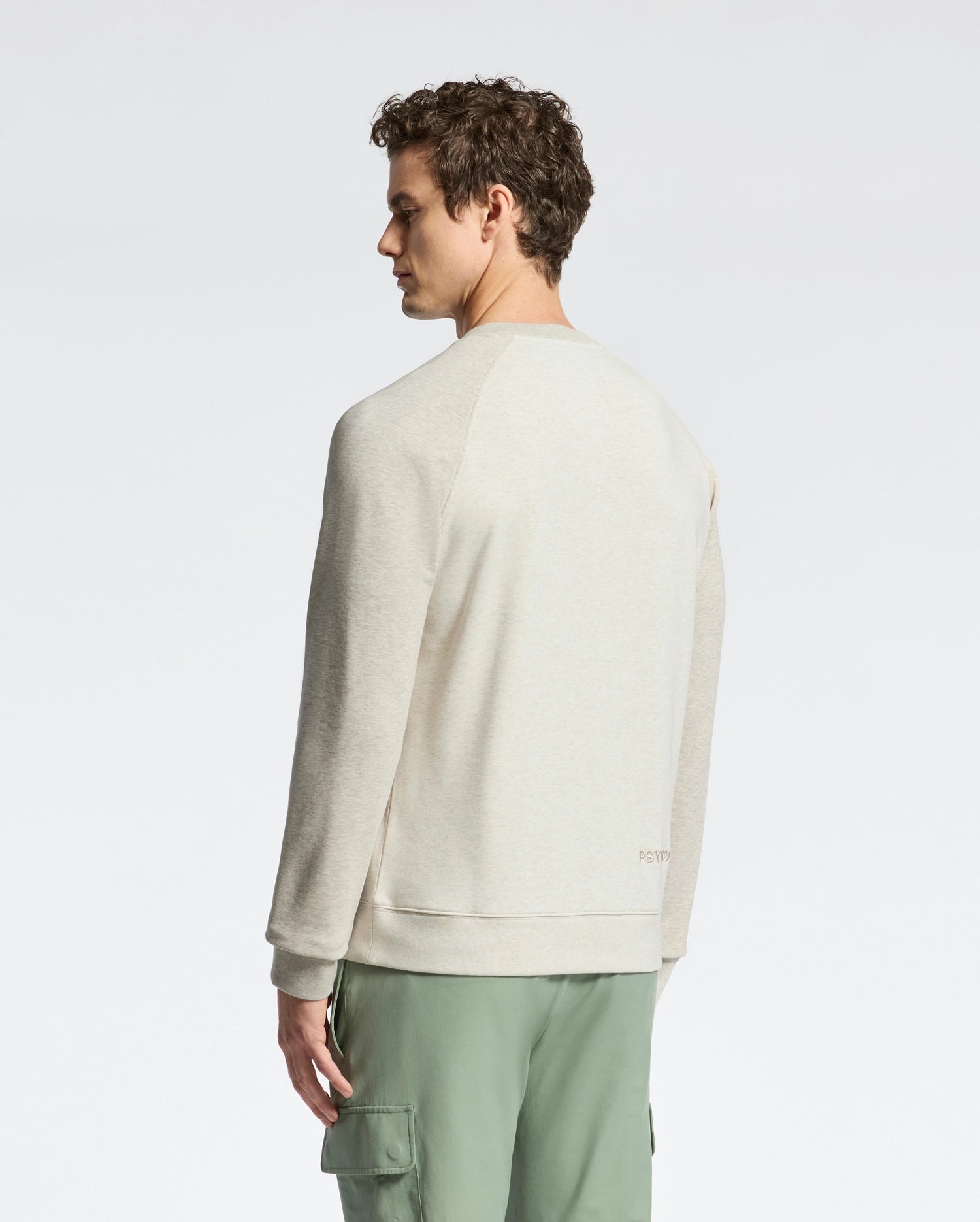 MENS ARCHIE MELANGE COLOR BLOCK SWEATSHIRT - B6S630F200