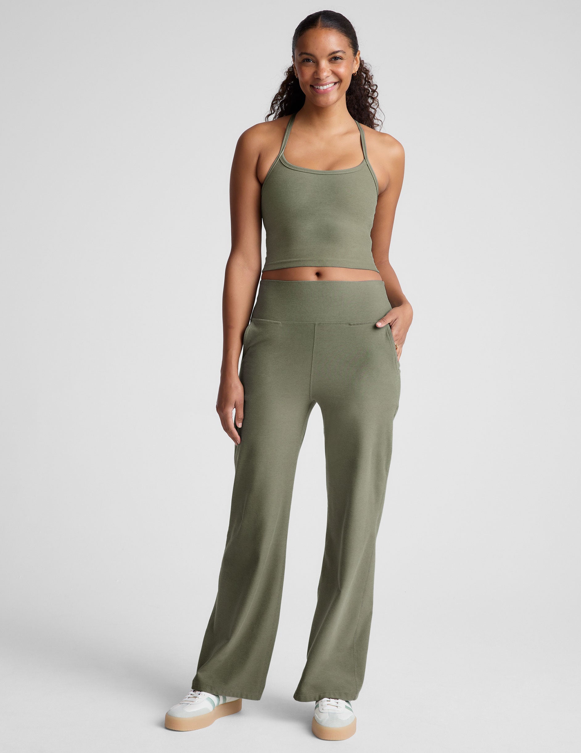 Spacedye Slim Racerback Cropped Tank