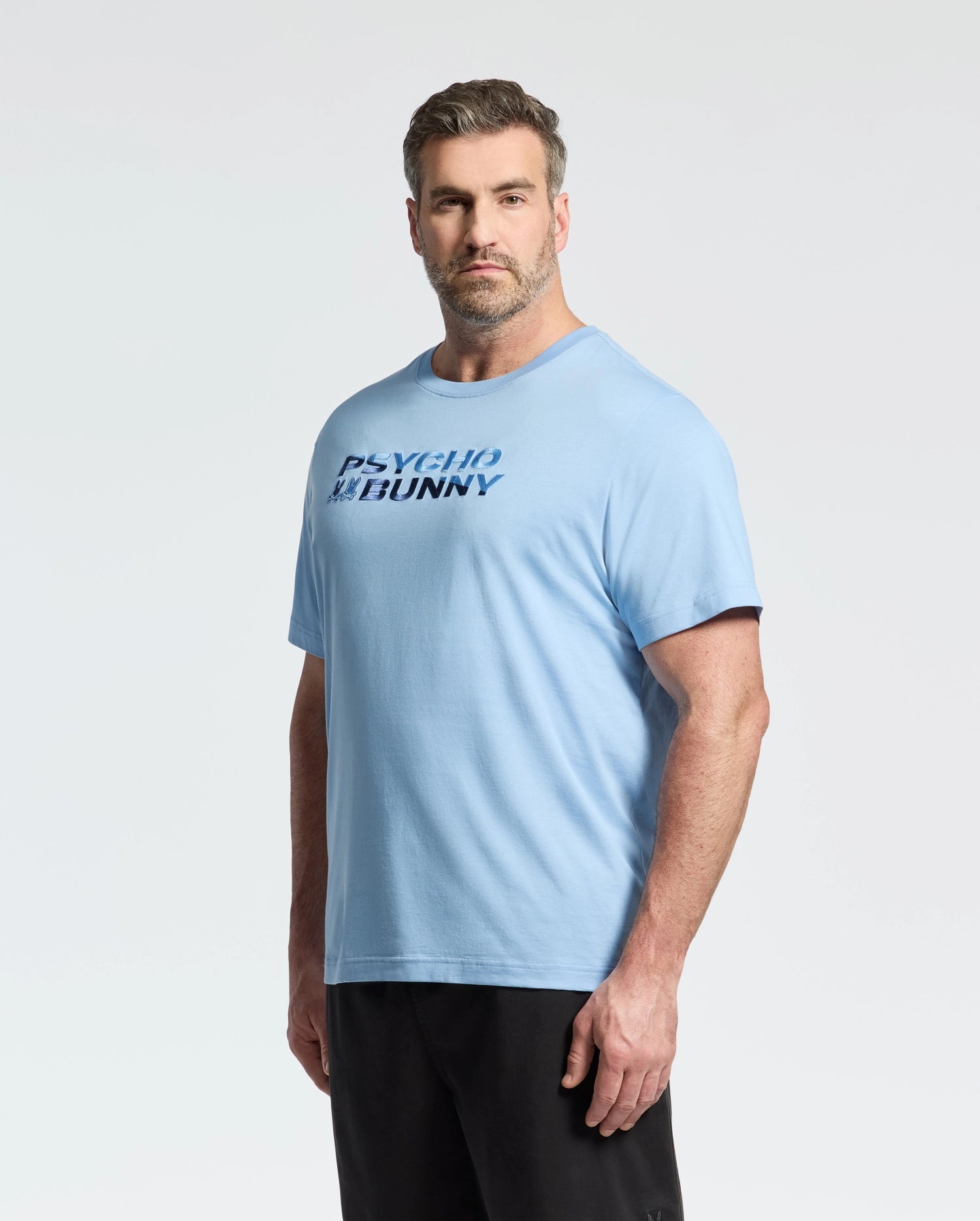 MENS BIG AND TALL BERNI EMBROIDERED WORDMARK GRAPHIC TEE - B9U417F200
