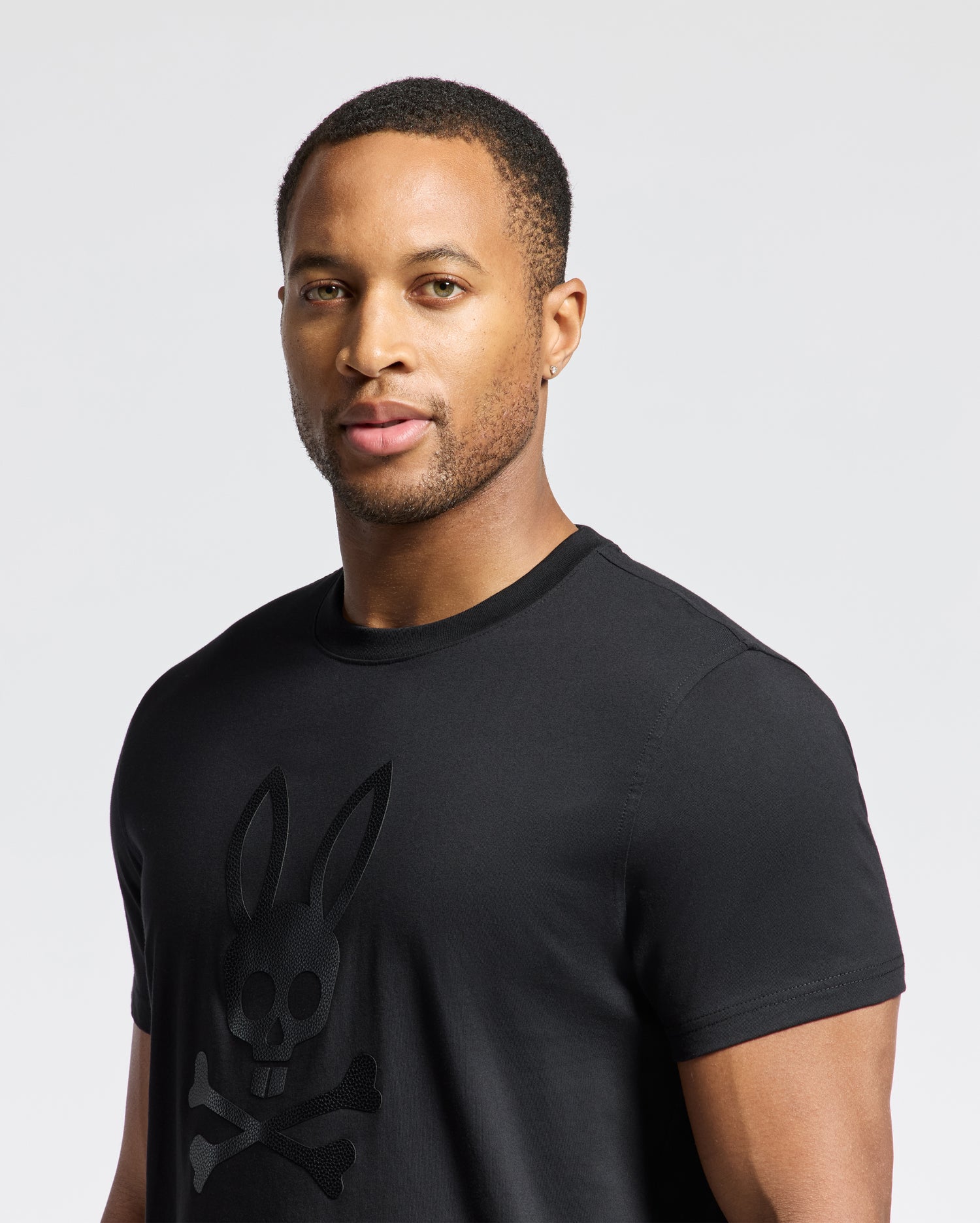 MENS PAYSON LEATHER PRINT GRAPHIC TEE - B6U213E200