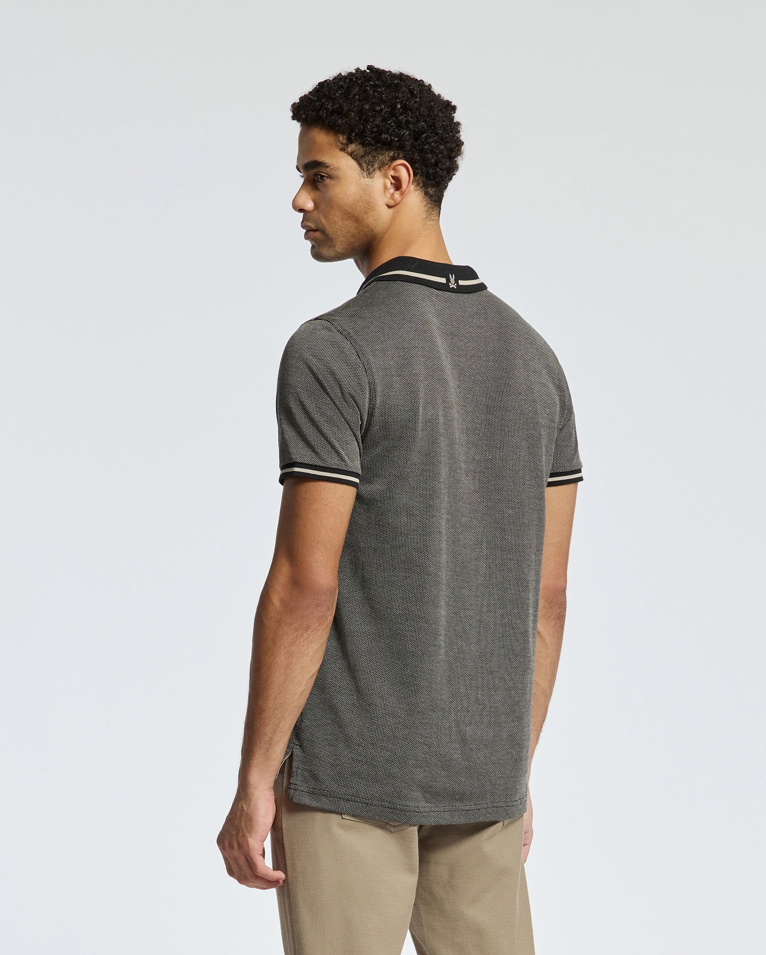 MENS WARSAW JACQUARD PIQUE POLO - B6K901E200