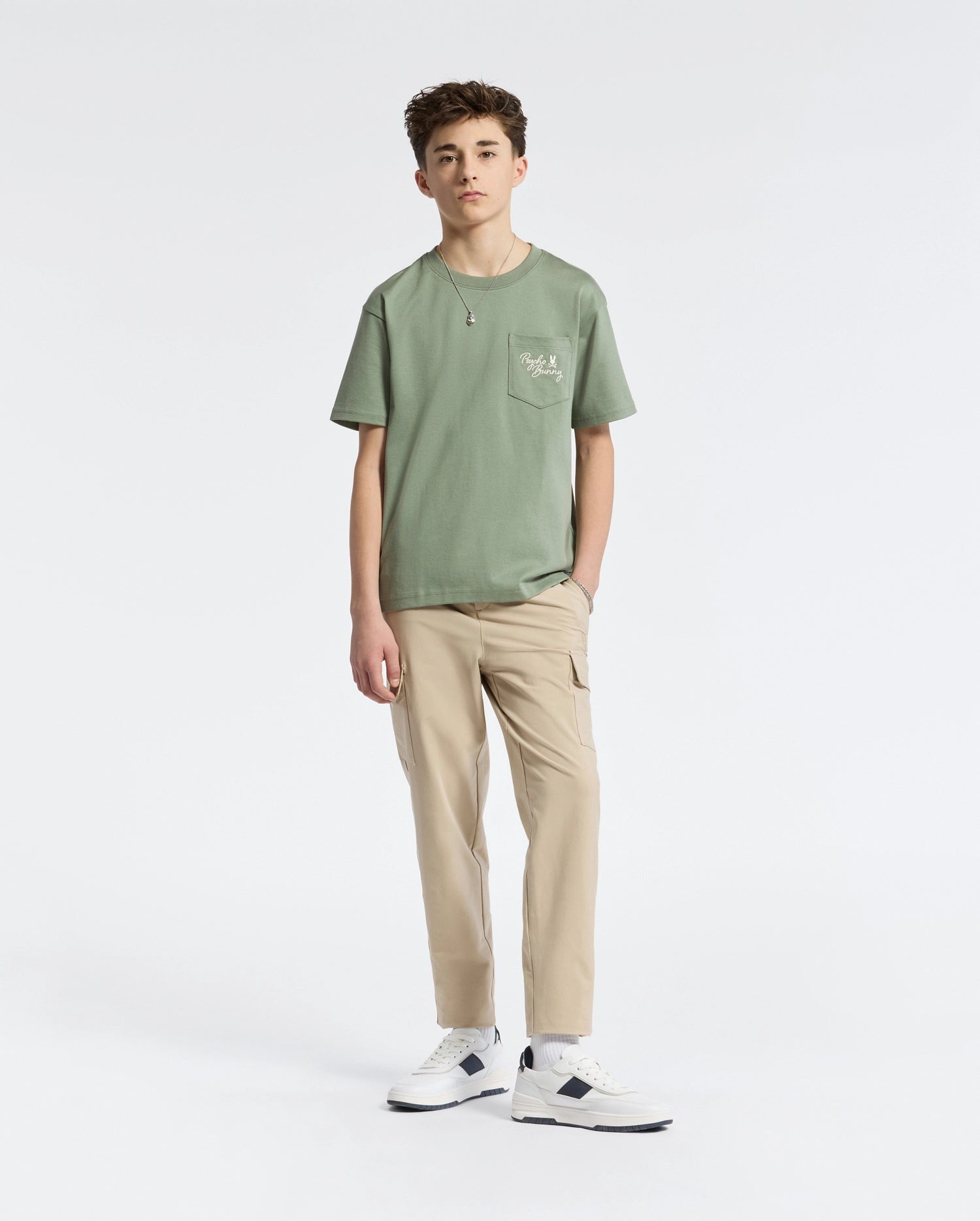 KIDS DESERT OVERSIZED POCKET TEE - B0U512F200