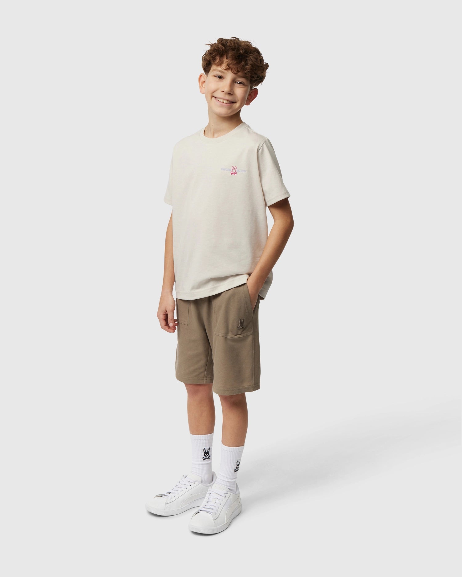 KIDS STANFORD LIGHT PIQUE SWEATSHORT - B0R344B200