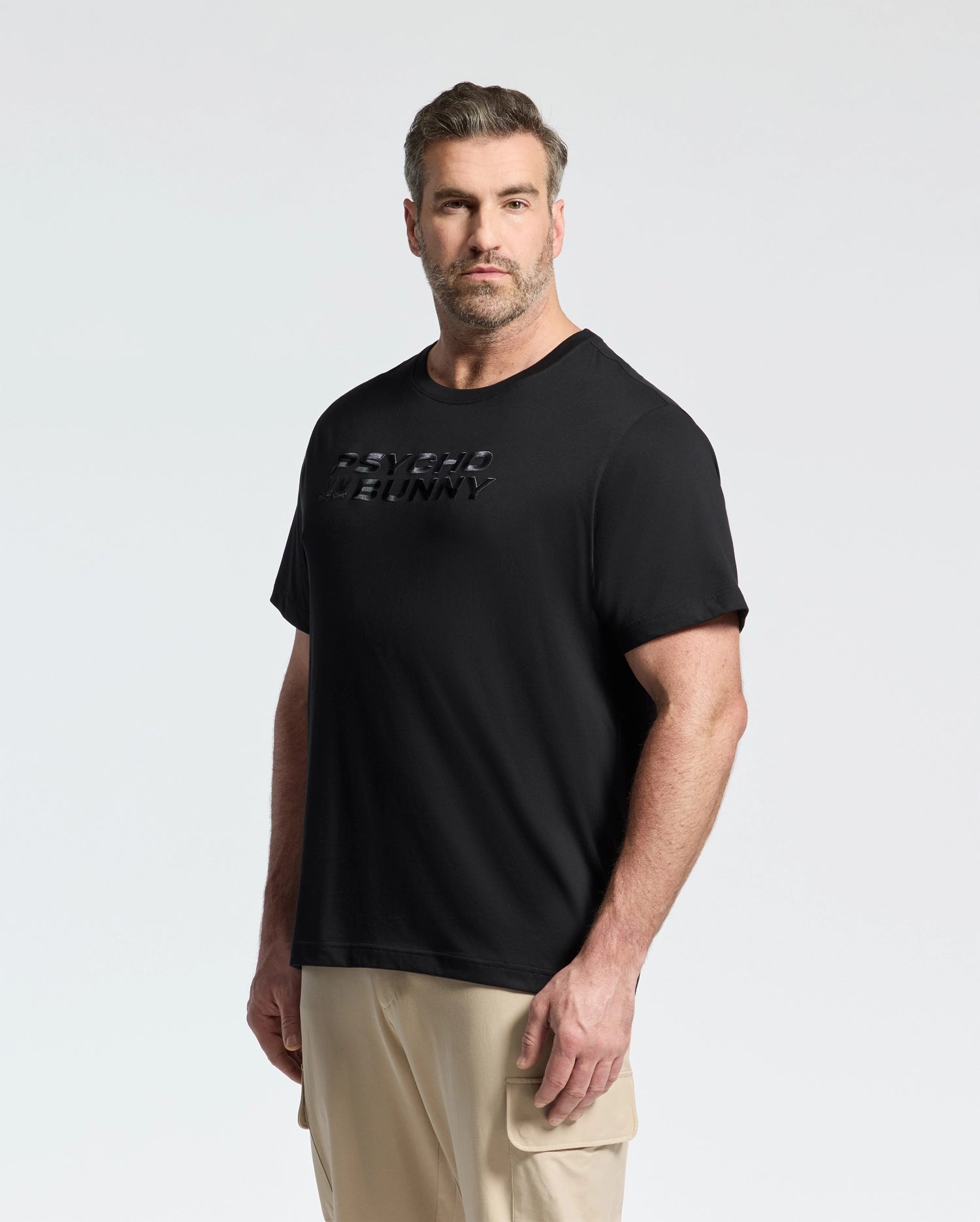 MENS BIG AND TALL BERNI EMBROIDERED WORDMARK GRAPHIC TEE - B9U417F200