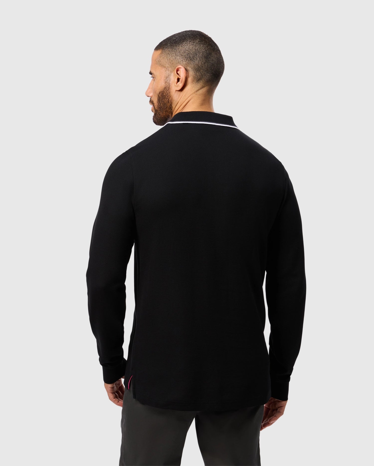 MENS KENT LONG SLEEVE PIQUE POLO - B6M935D200