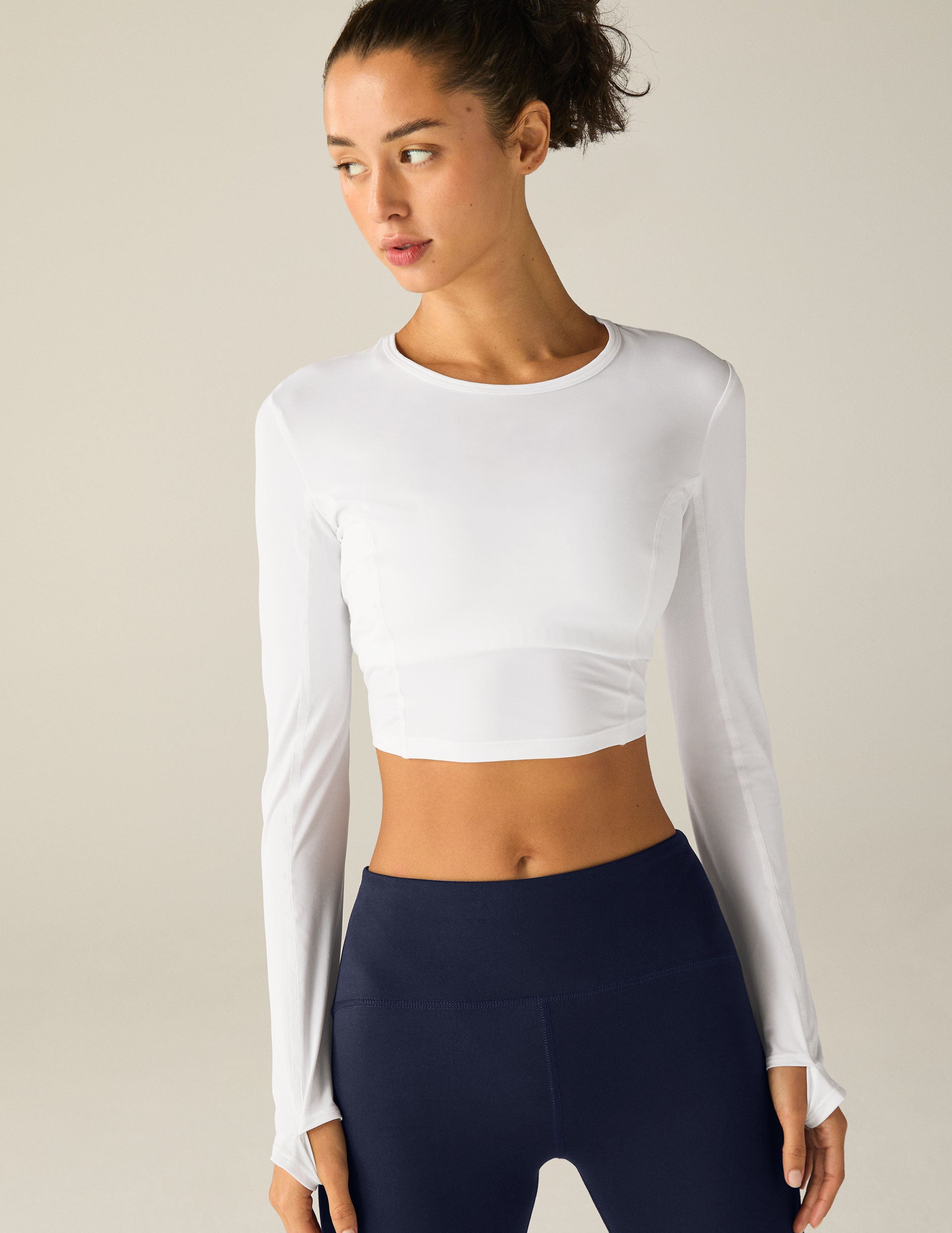 POWERBEYOND Lite Airshield Long Sleeve Cropped Top