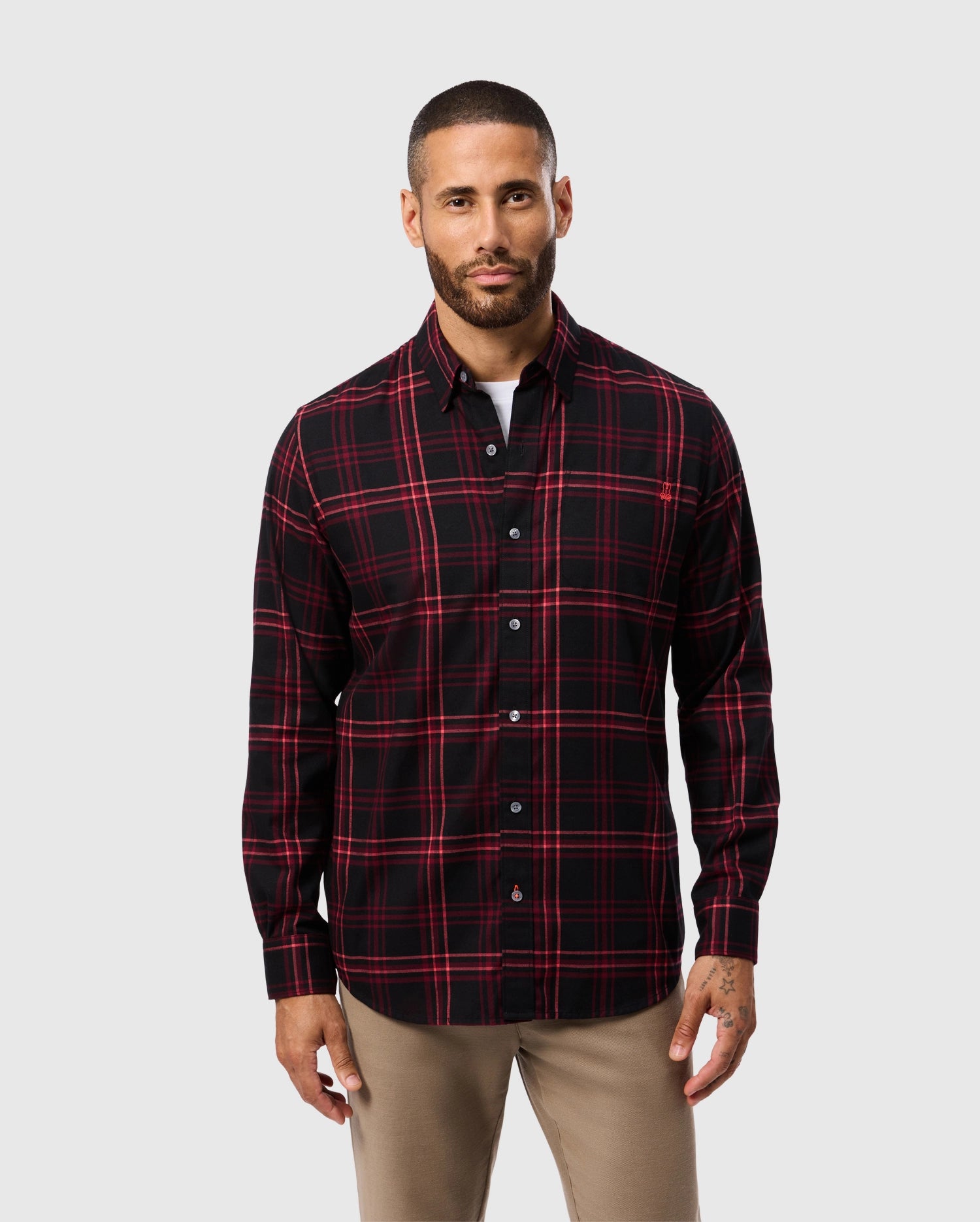 MENS HAYES PLAID SHIRT - B6C842D200