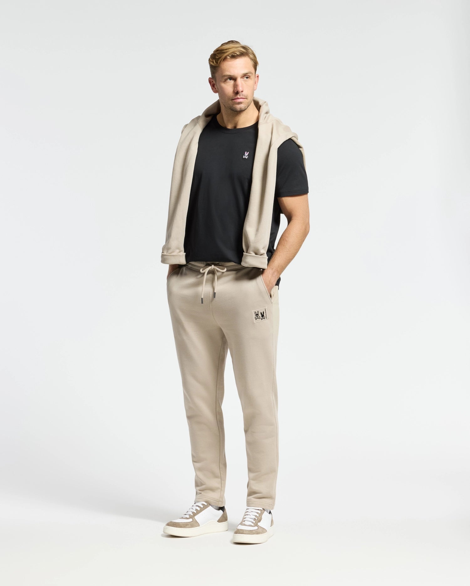 MENS MONROE TWILL PATCH FLEECE SWEATPANT - B6P929D200