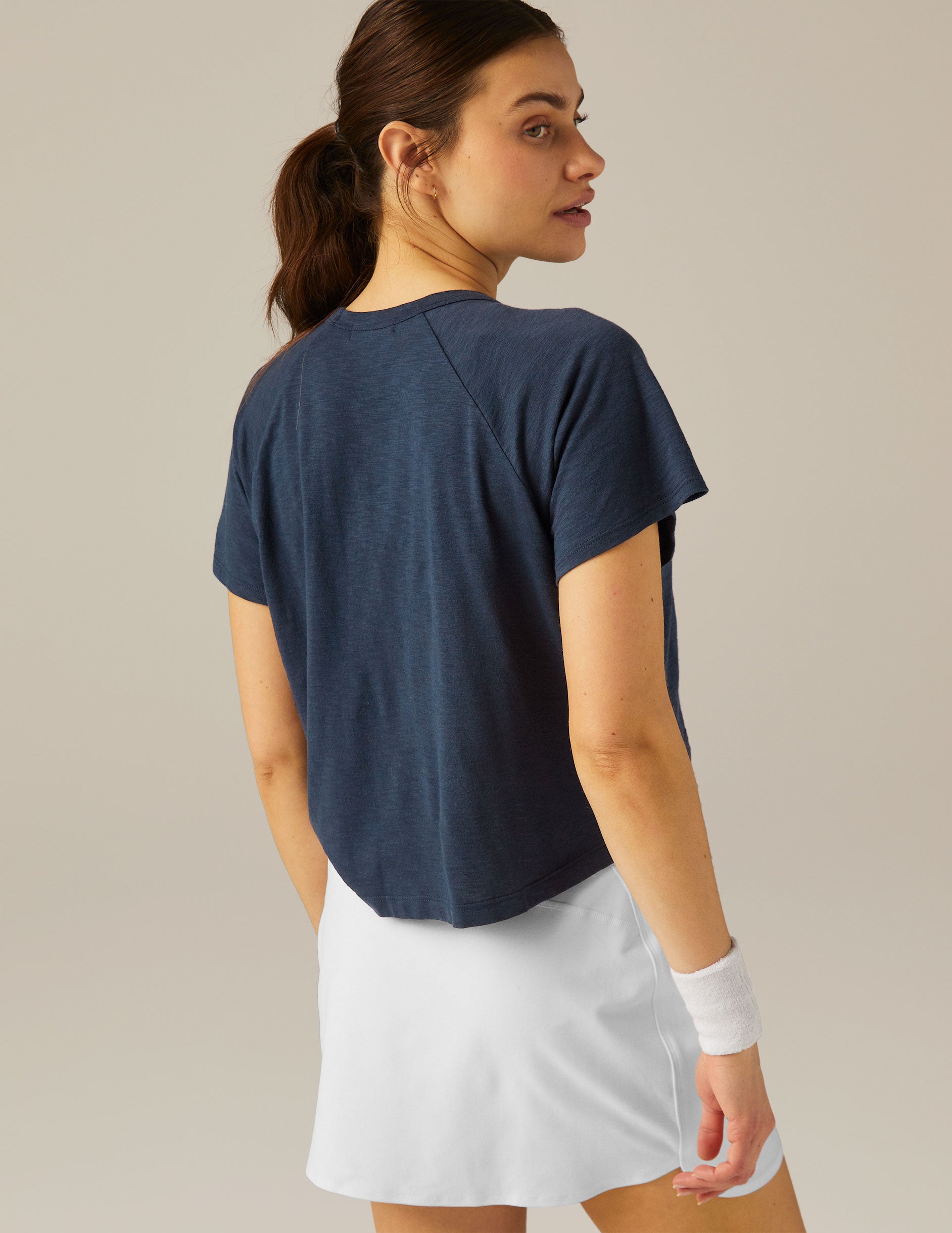 Signature High Low Cropped Tee