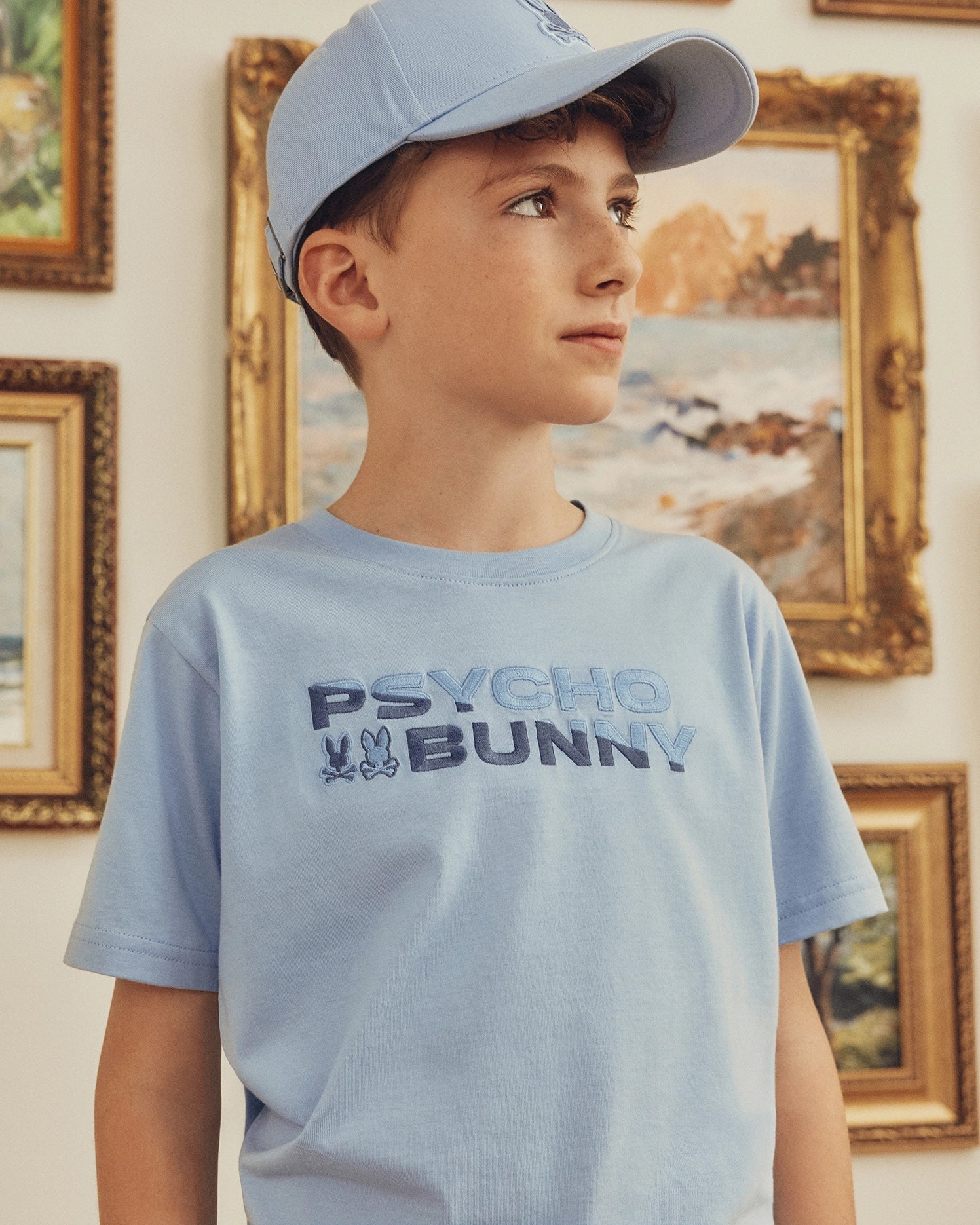 KIDS BERNI EMBROIDERED WORDMARK GRAPHIC TEE - B0U417F200