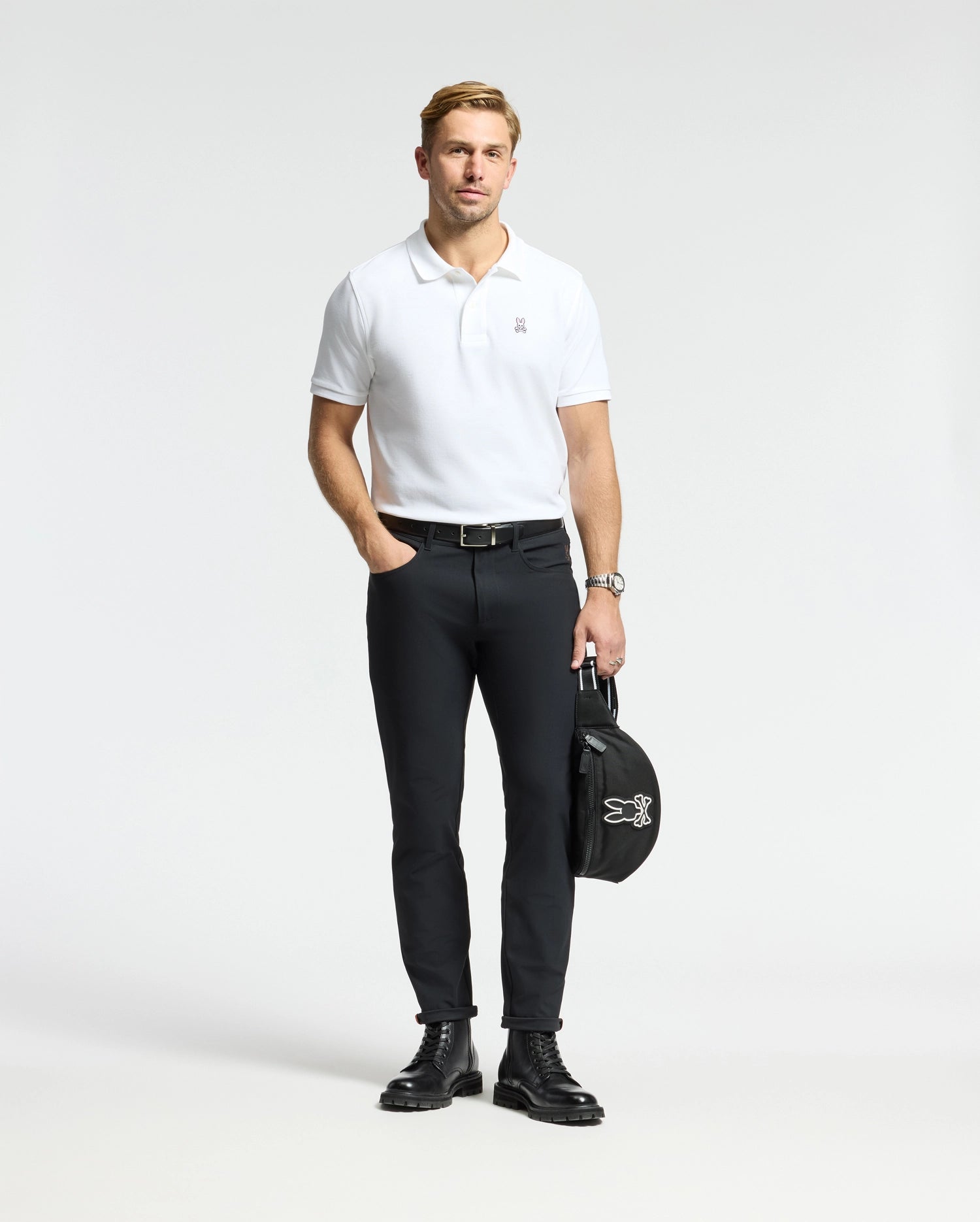 MENS CLASSIC PIQUE POLO SHIRT - B6K001ARPC