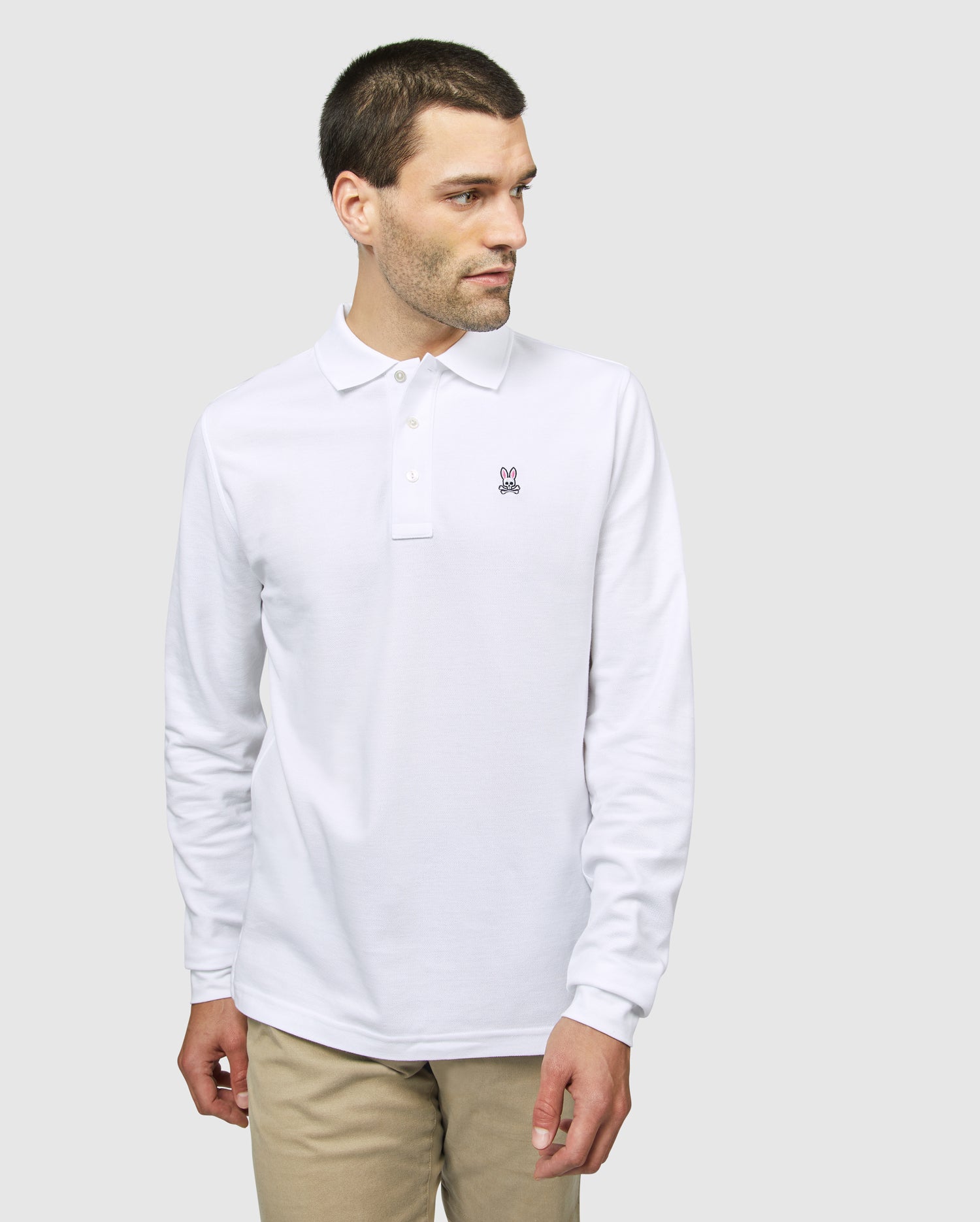 MENS LONG SLEEVE CLASSIC POLO - B6M658ARPC