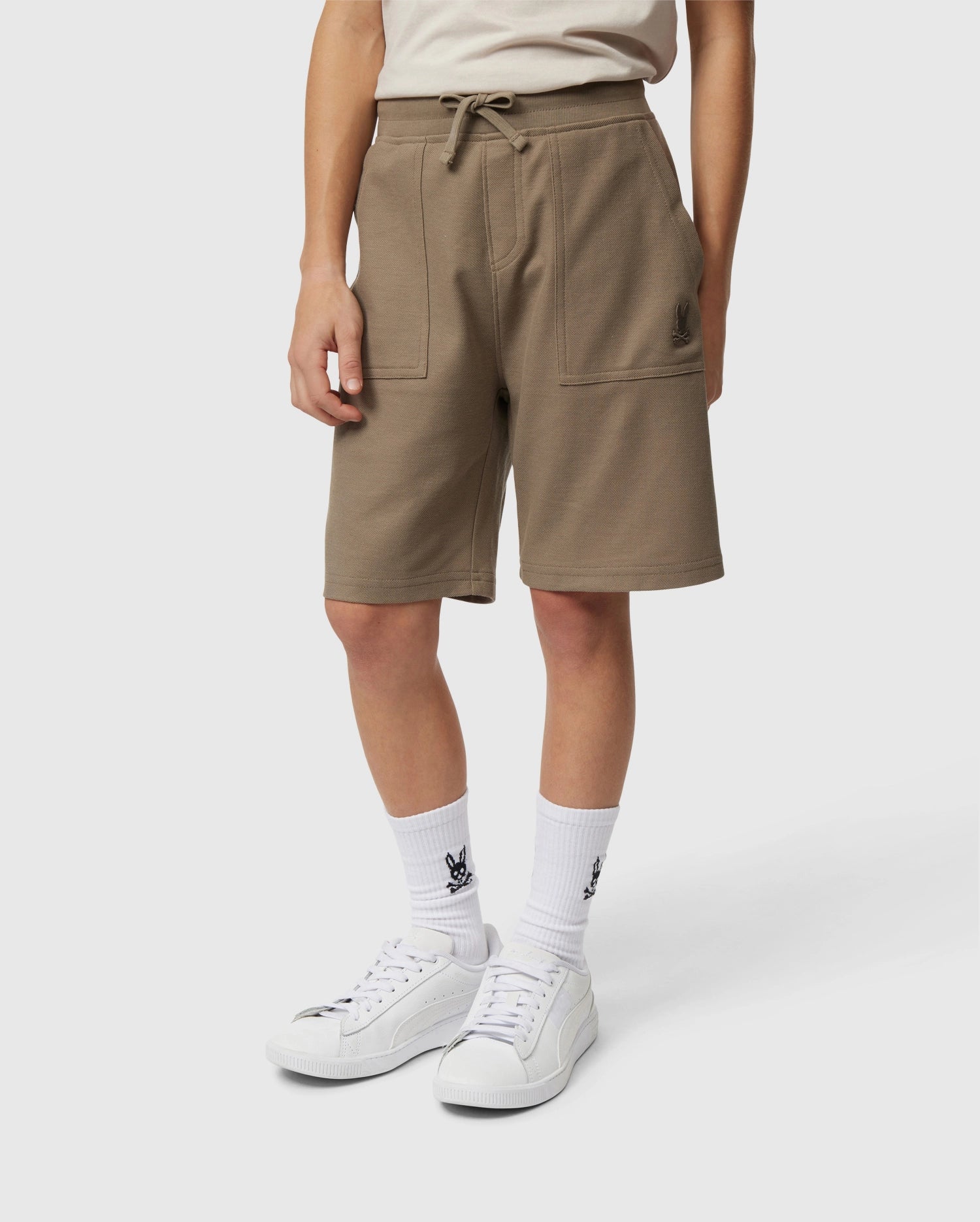 KIDS STANFORD LIGHT PIQUE SWEATSHORT - B0R344B200
