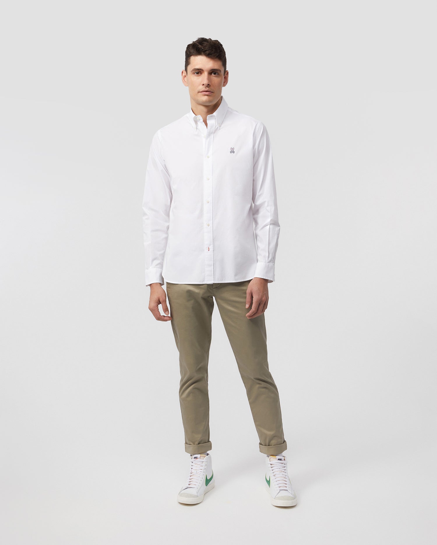 MENS CLASSIC POPLIN LONG SLEEVE SHIRT - B6C911S1PC