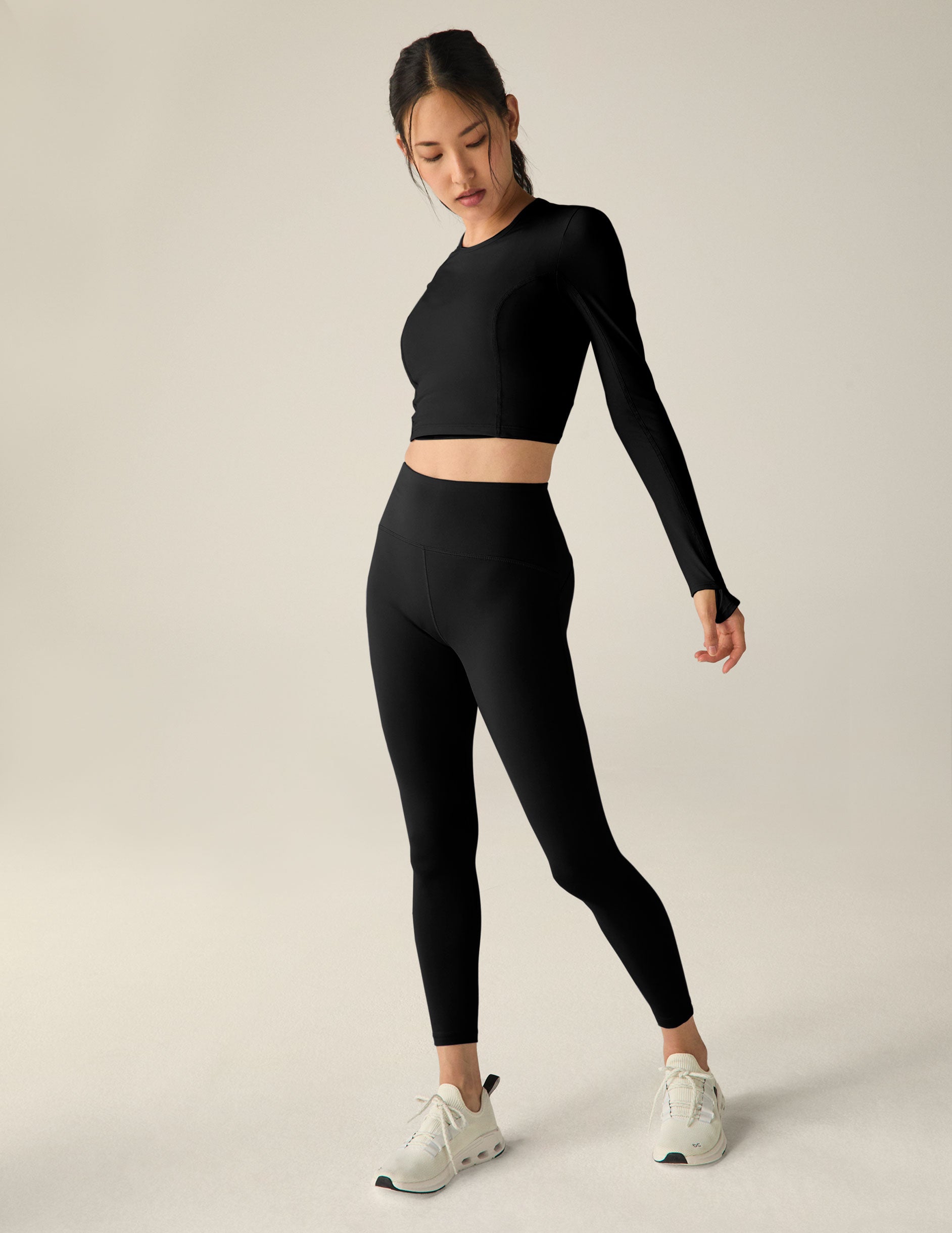 POWERBEYOND Lite Airshield Long Sleeve Cropped Top