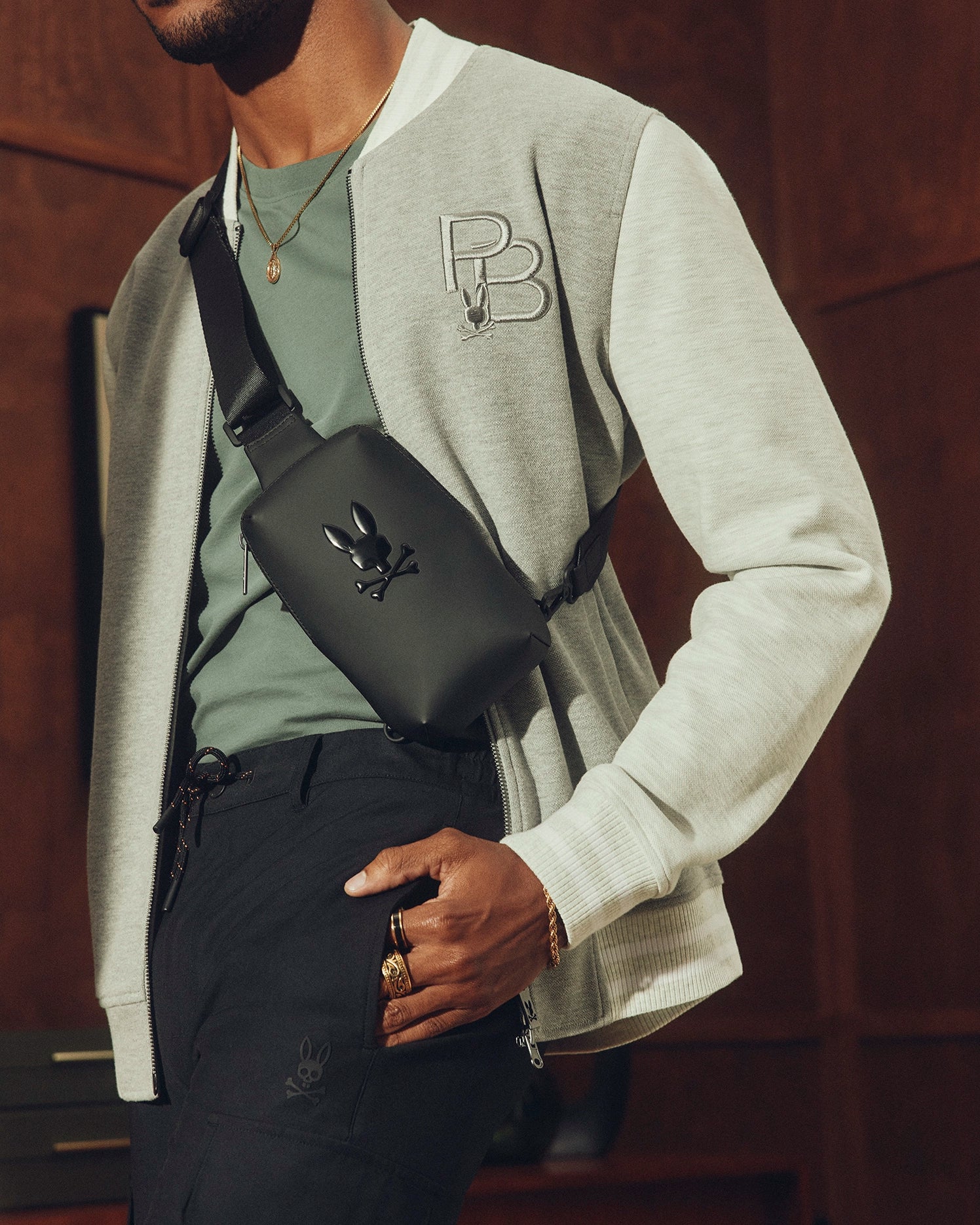 MENS RUBBERIZED CROSSBODY - B6A635F200
