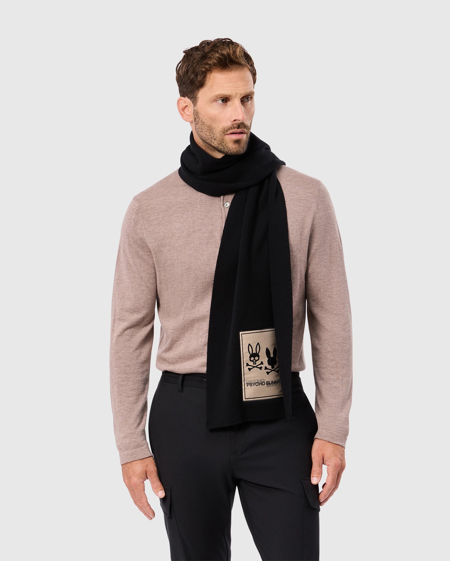 MENS MONROE TWILL PATCH SCARF - B6A892D200