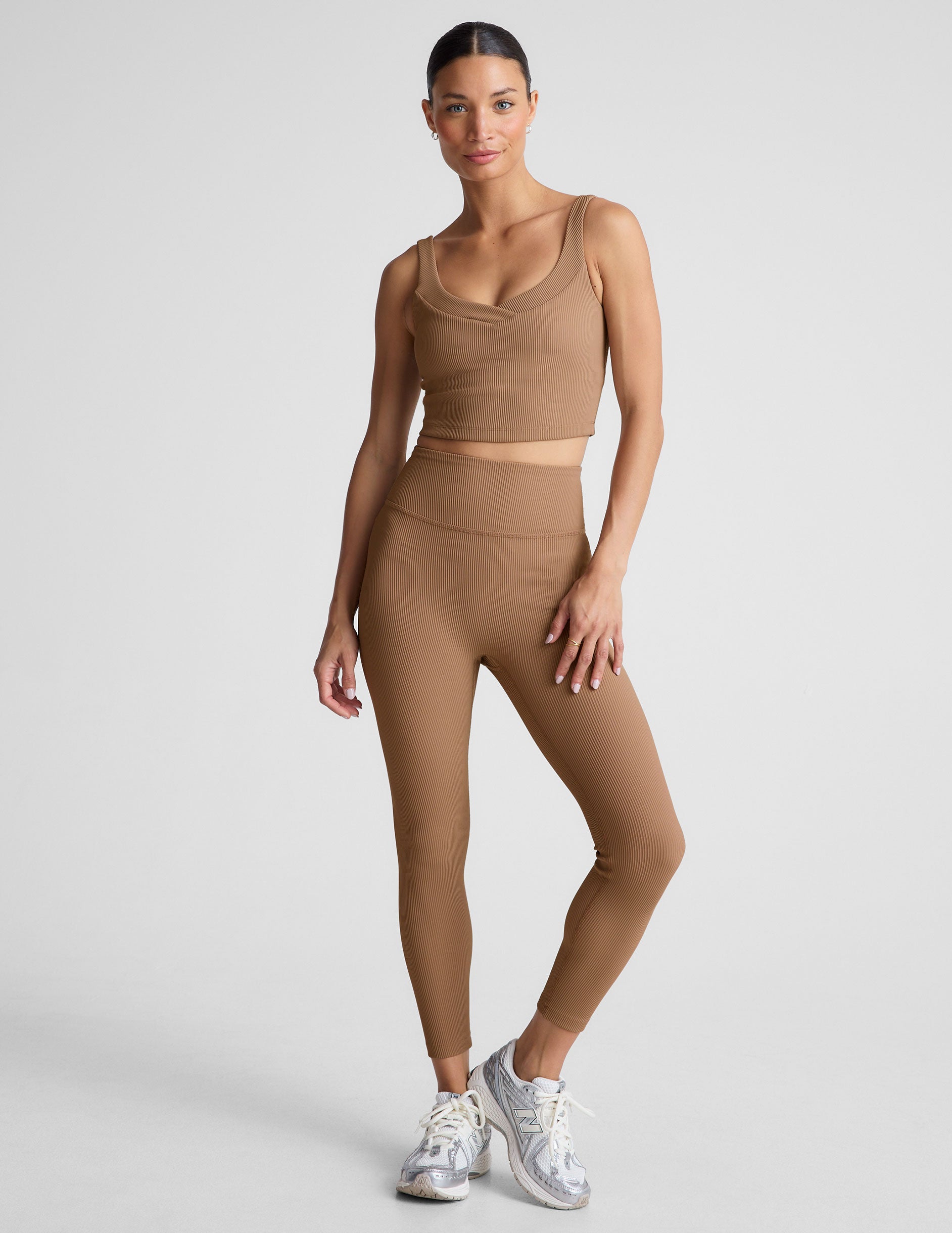 Impulse Ribbed Cropped Tank