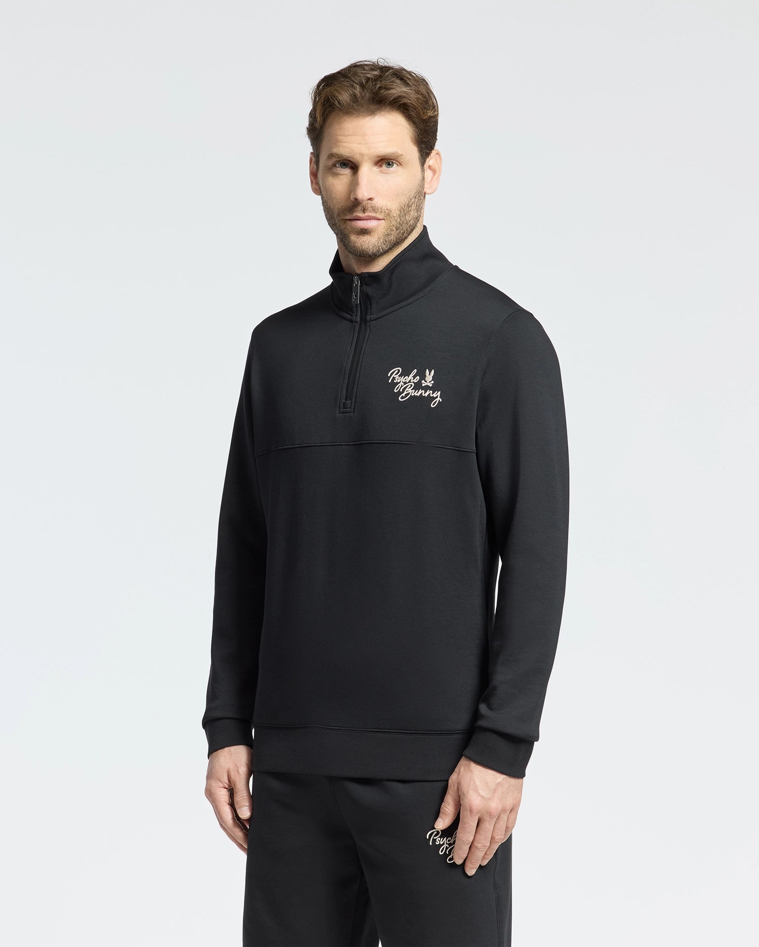 MENS DESERT 1/4 MOCK ZIP - B6S488F200
