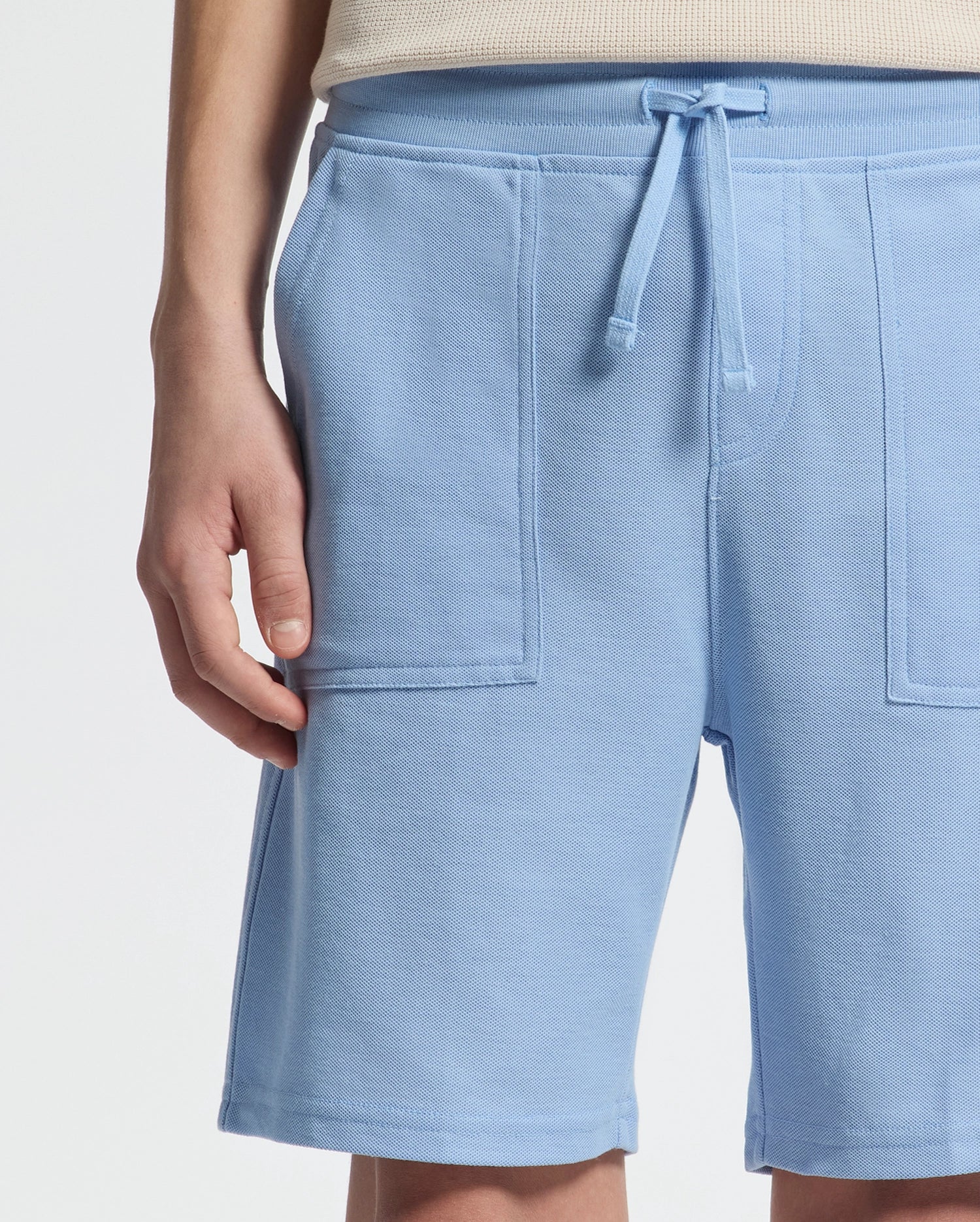 KIDS TAYLOR LIGHT PIQUE SWEATSHORT - B0R344F200