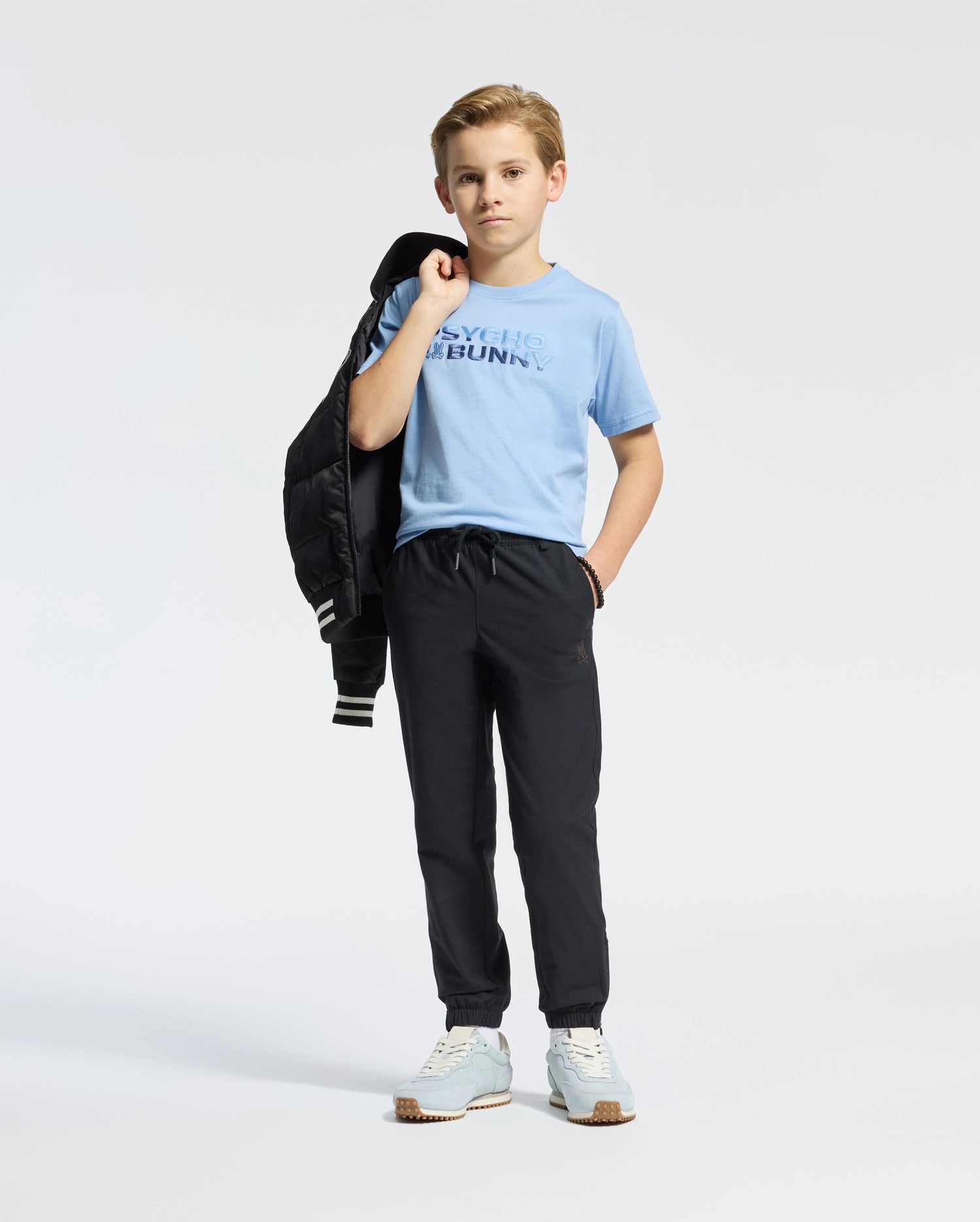 KIDS BERNI EMBROIDERED WORDMARK GRAPHIC TEE - B0U417F200