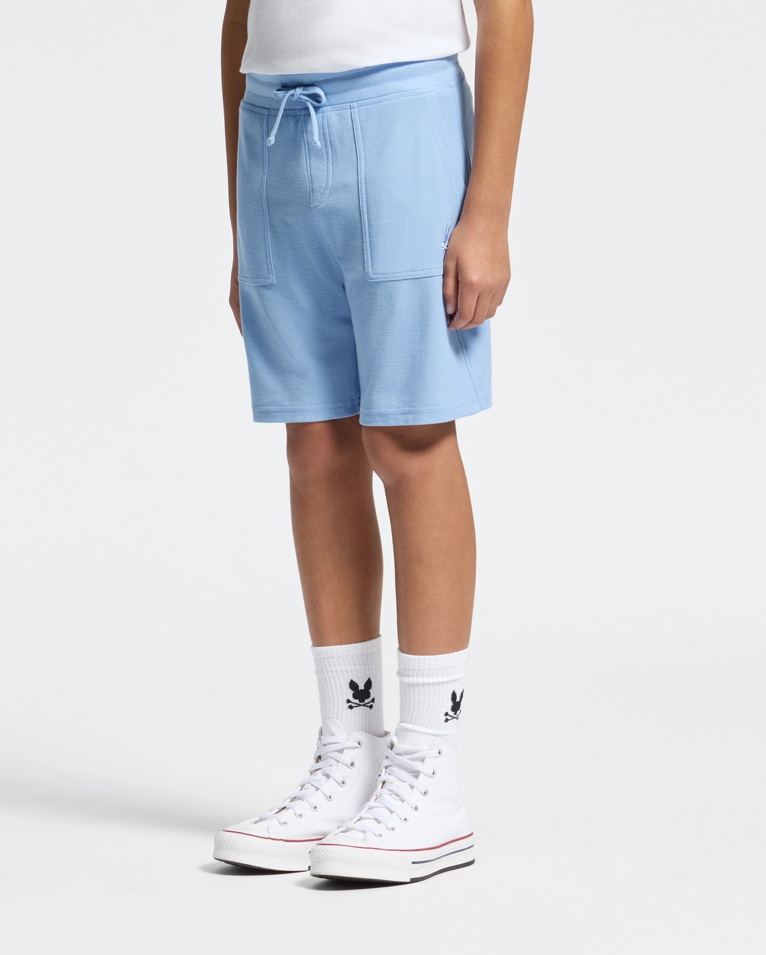 KIDS TAYLOR LIGHT PIQUE SWEATSHORT - B0R344F200