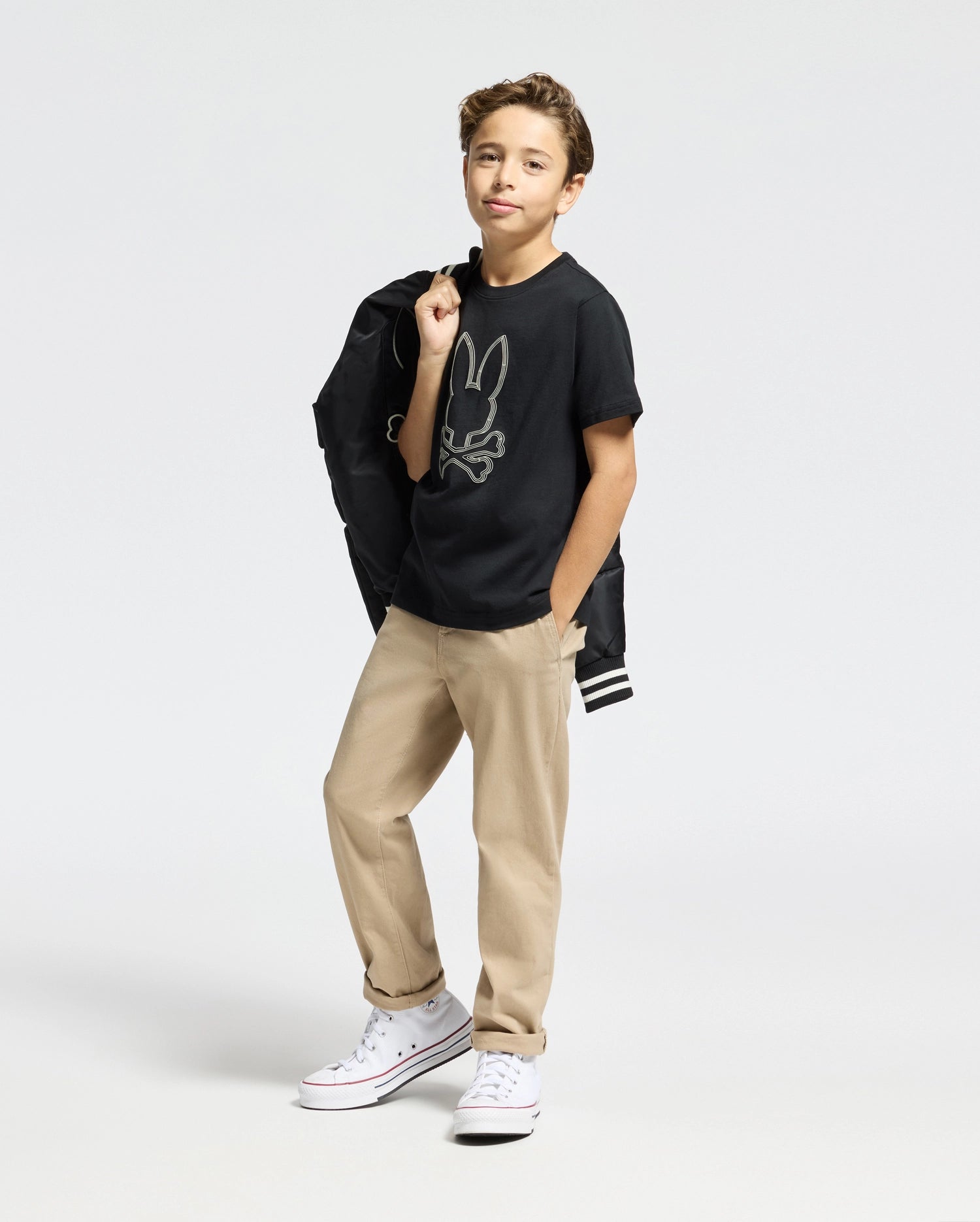 KIDS MONARC FRONT BUNNY GRAPHIC TEE - B0U211E200