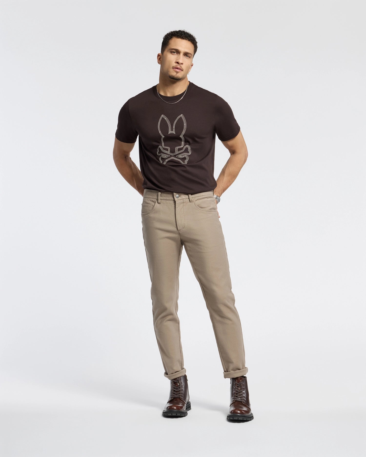 MENS MONARC FRONT BUNNY GRAPHIC TEE - B6U211E200