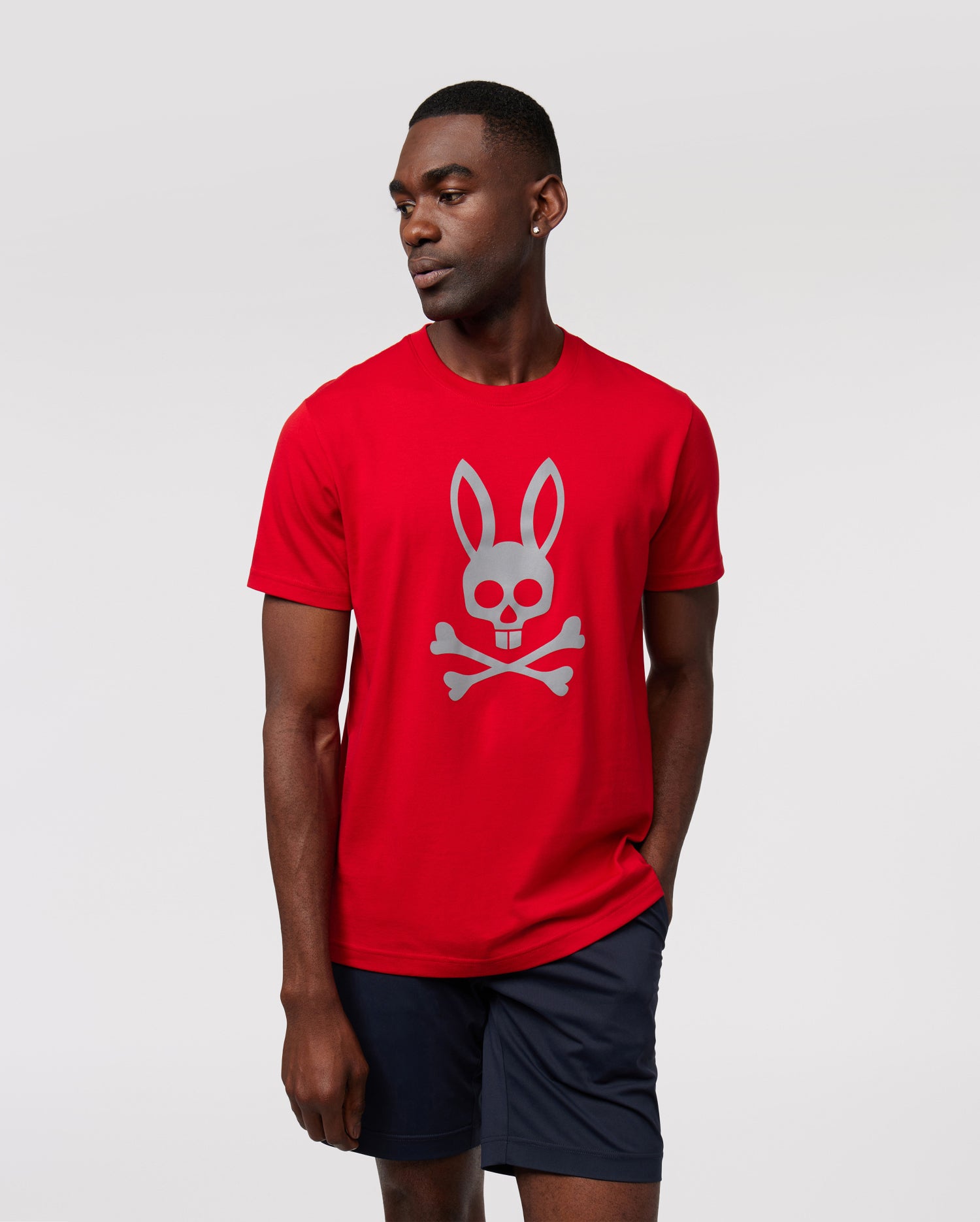 MENS WOODSTOCK REFLECTIVE GRAPHIC TEE - B6U480Z1PC