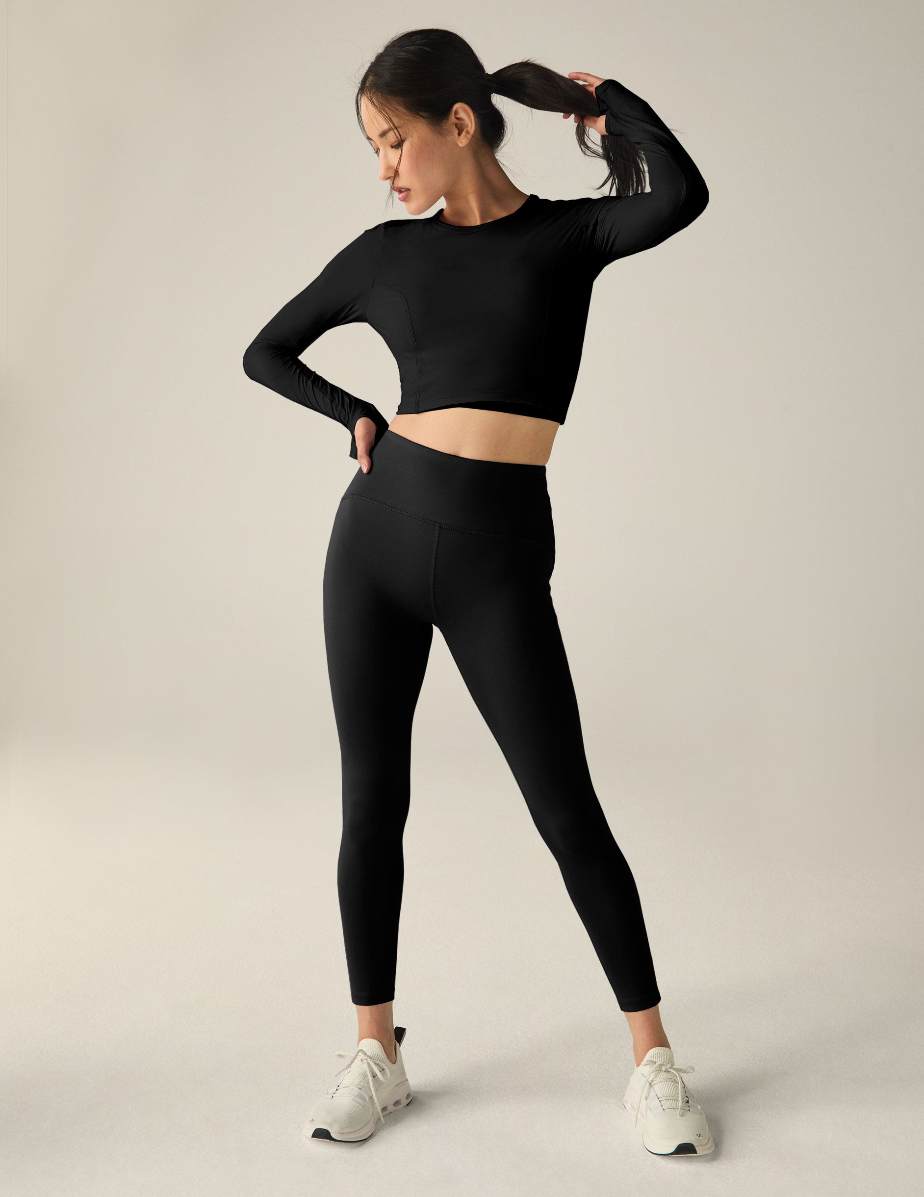 POWERBEYOND Lite Airshield Long Sleeve Cropped Top