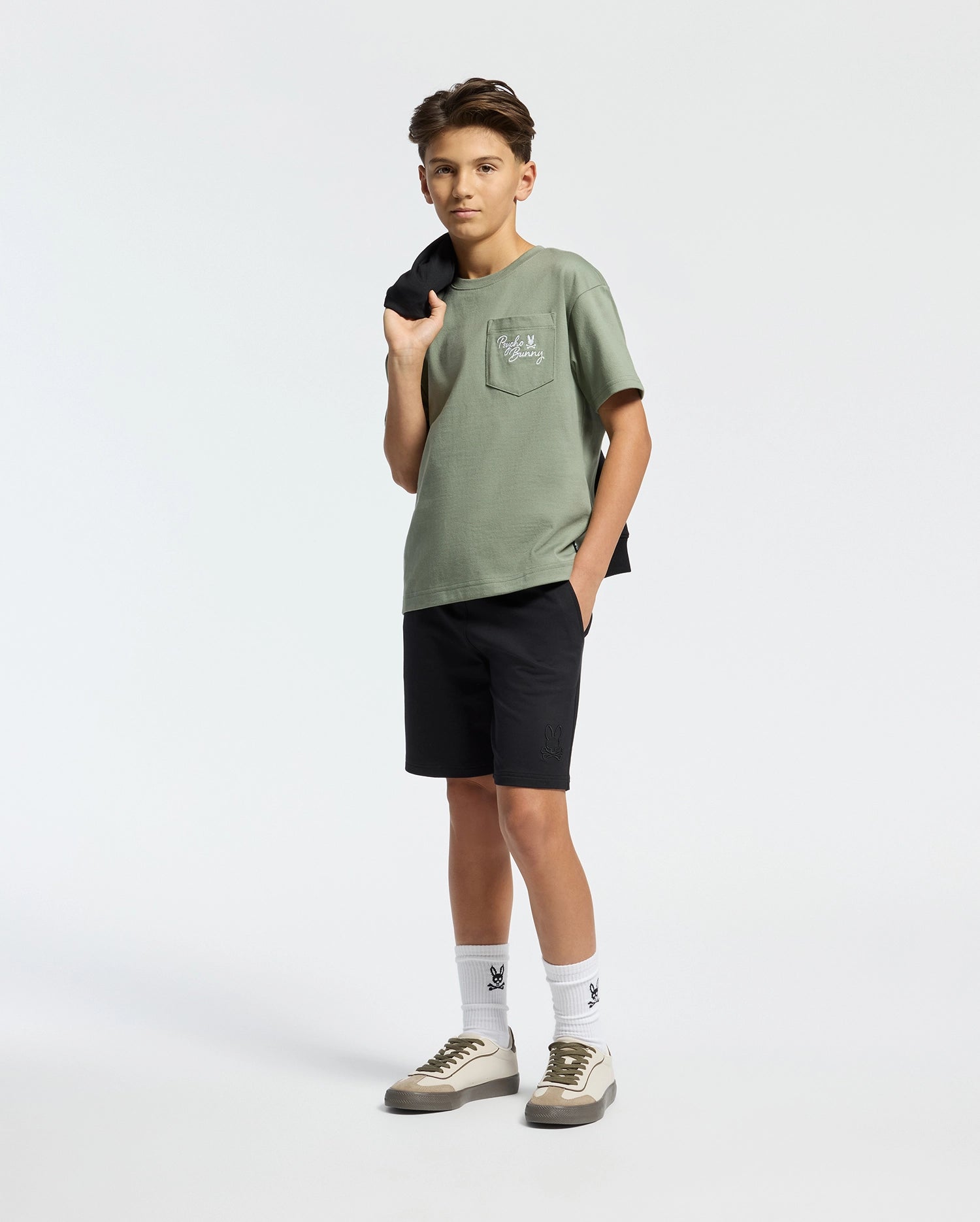 KIDS DESERT OVERSIZED POCKET TEE - B0U512F200